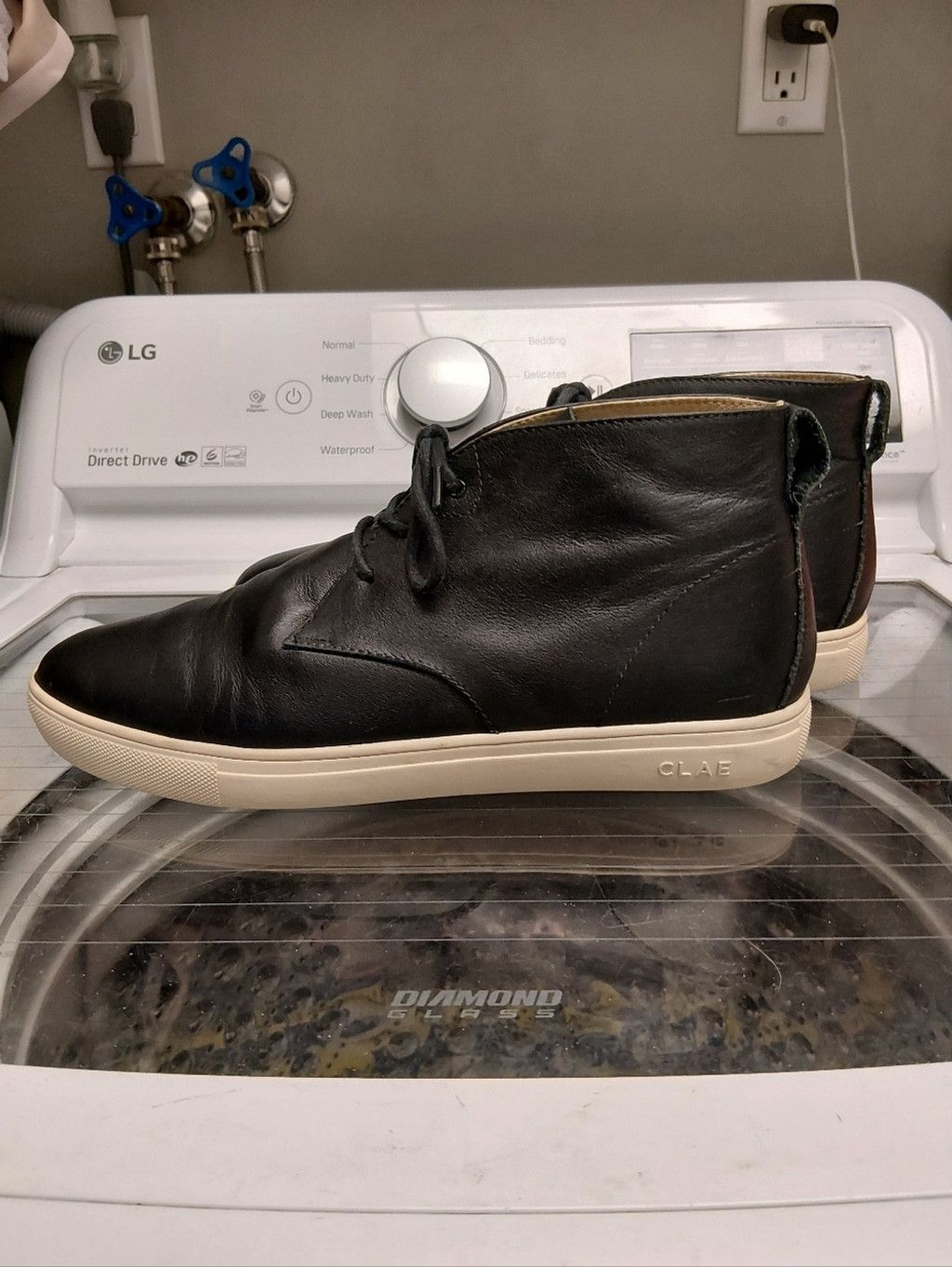 CLAE Clae Black Leather Chukka Boots with Cream Sole Size US 10.5 / EU 43-44 - 5 Thumbnail