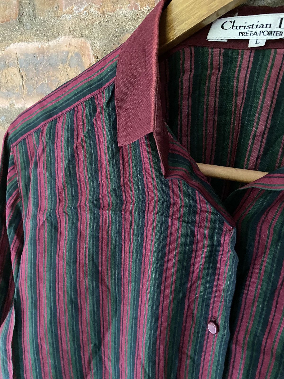 Dior 1990s Dior Ballon Stripe button up Size M / US 6-8 / IT 42-44 - 6 Thumbnail