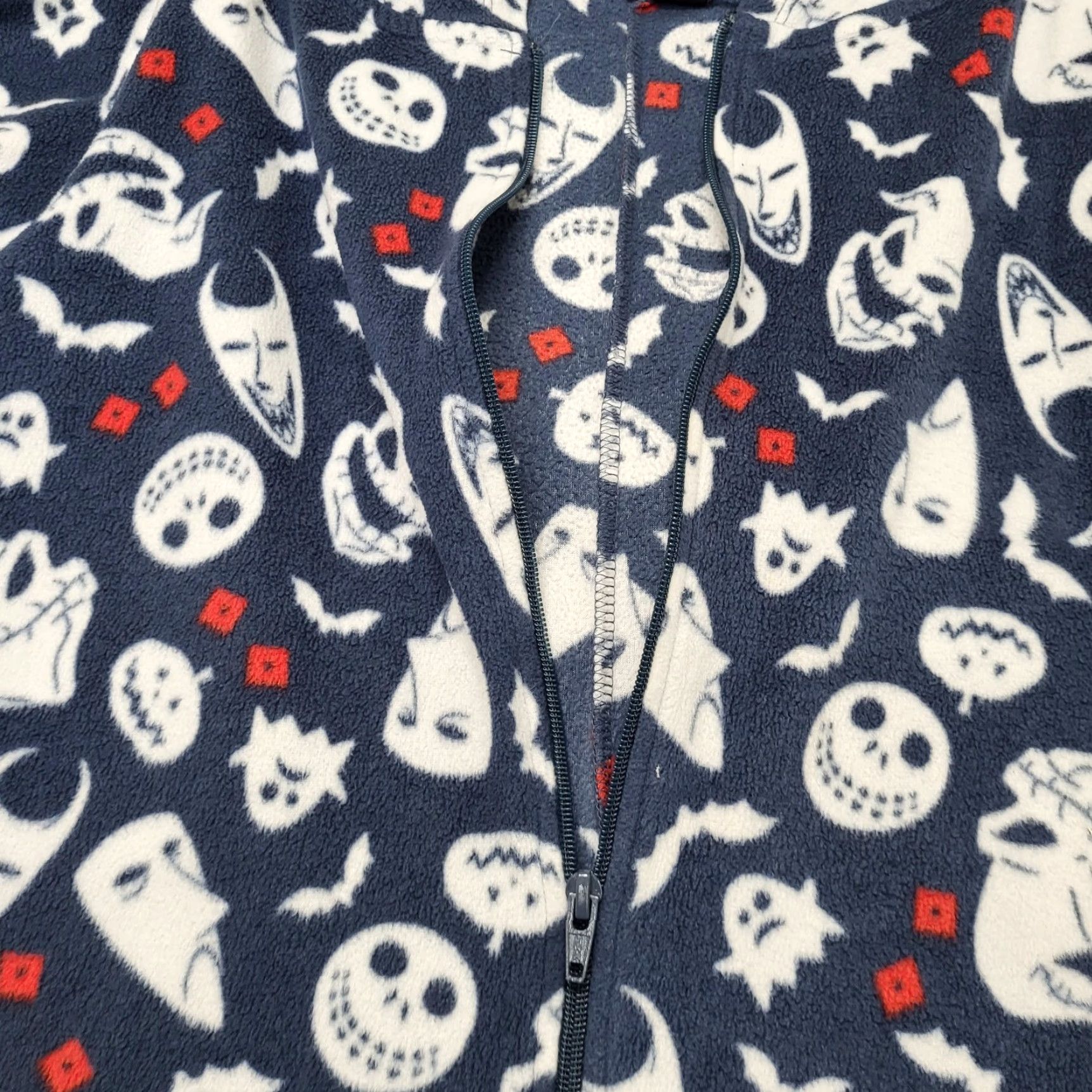 Disney VINTAGE Disney's Nightmare Before Christmas Pajama Lounge PJ's Womens Plus 5X-6X Costume One Piece Fleece Pockets Multi Size ONE SIZE - 6 Thumbnail