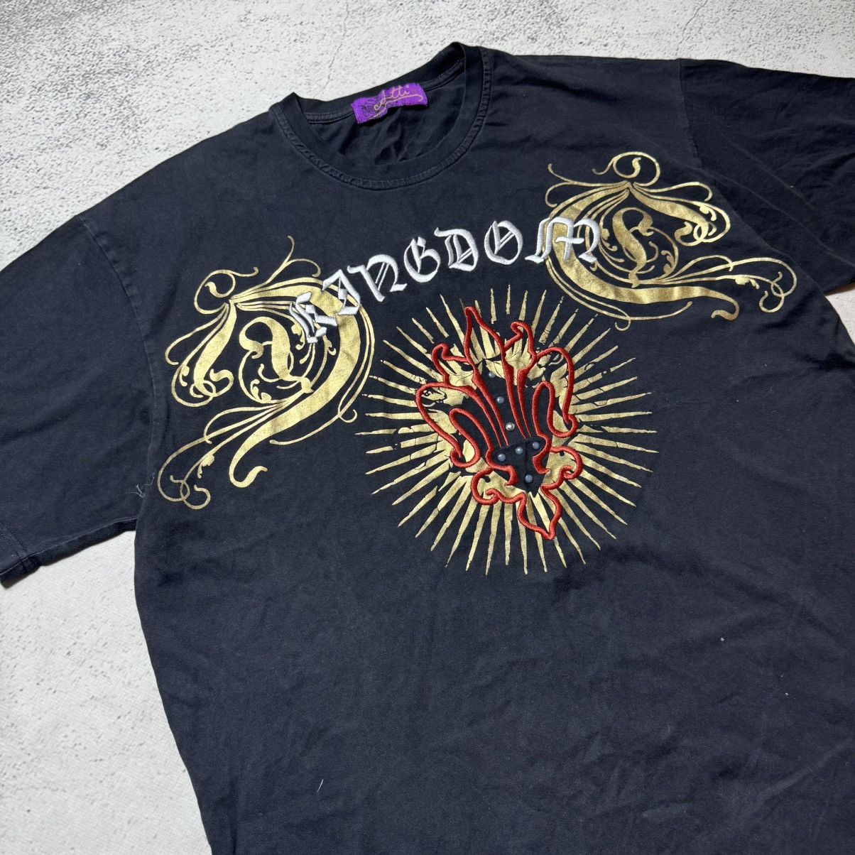 Rap Tees × Vintage Atti Kingdom Graphic Tee – Gothic Streetwear, Rare Design Size US L / EU 52-54 / 3 - 2 Thumbnail