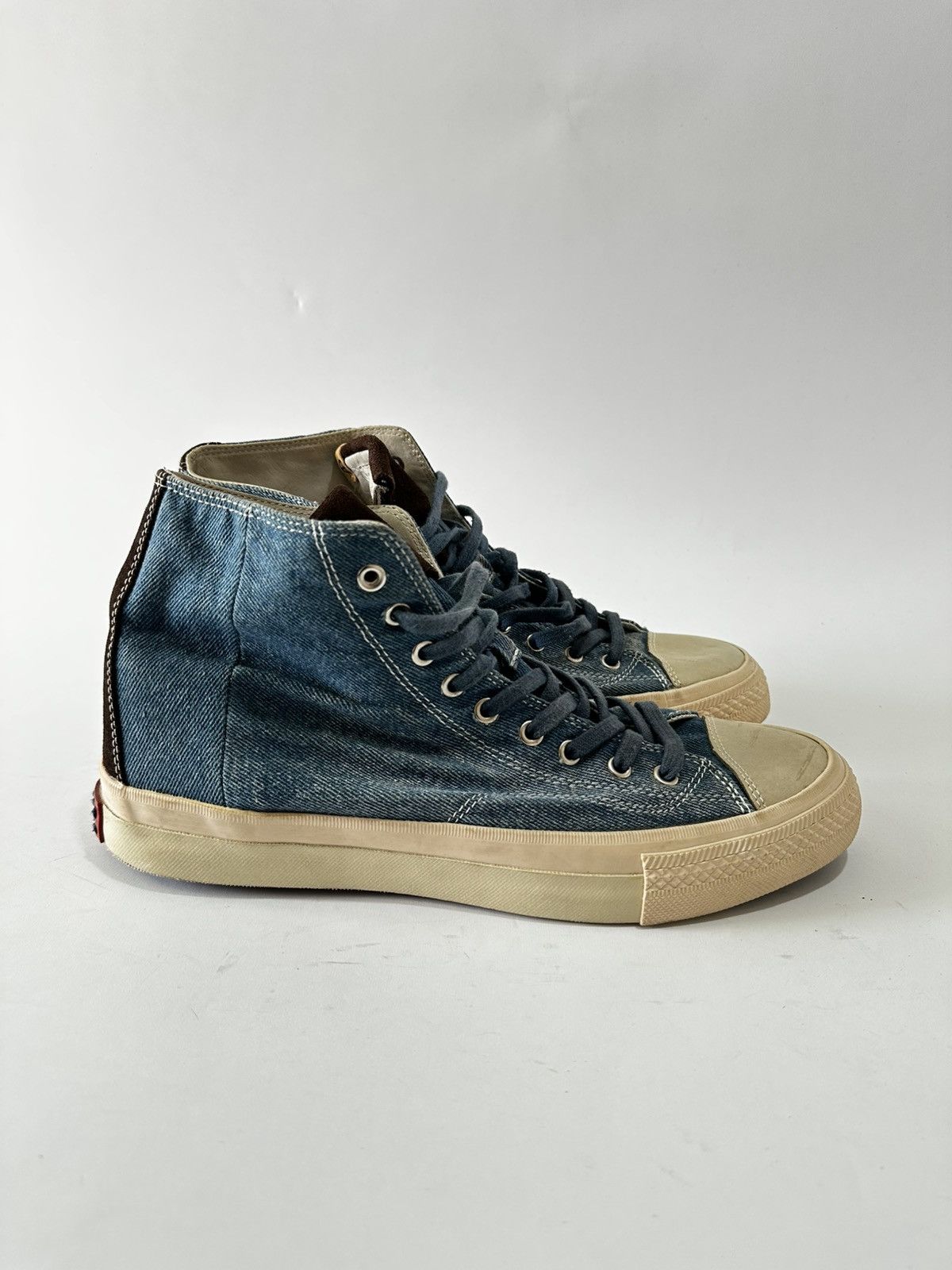 Visvim Visvim Skagway blue denim high top sneakers size 9 us Size US 9 / EU 42 - 1 Thumbnail