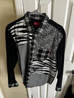 Supreme Supreme Patchwork Polo Zebra Travis Style Flannel 🔥 | Grailed