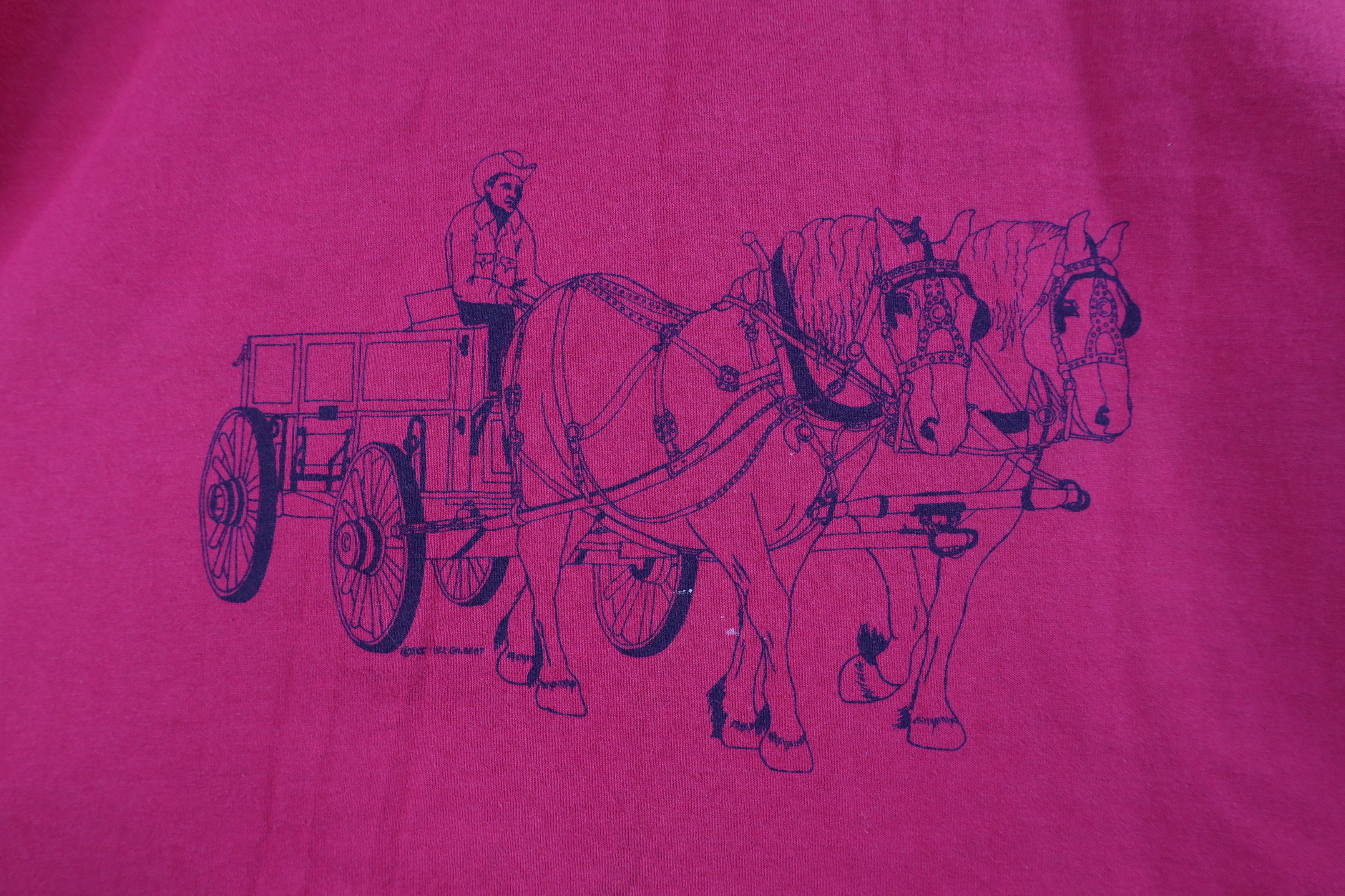 Vintage Vintage 80s 90s Streetwear Western Carriage T-Shirt USA Size US XL / EU 56 / 4 - 4 Thumbnail