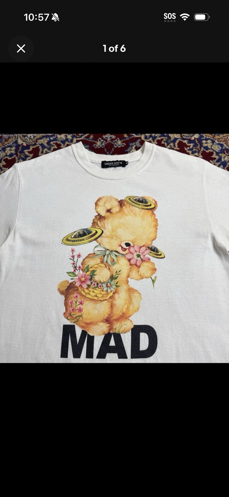 Undercover Jun Takahashi’s MAD UFO Bear Tee Size US S / EU 44-46 / 1 - 1 Thumbnail