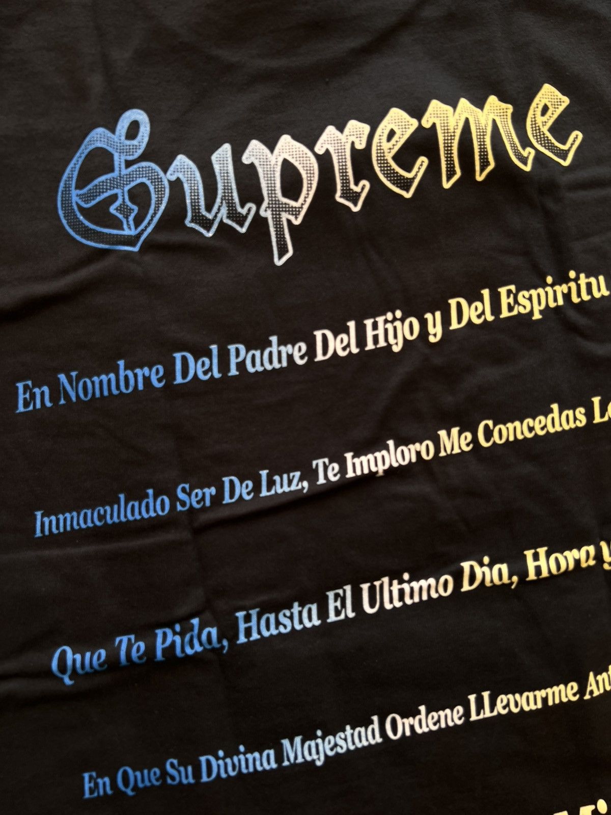 Supreme M Supreme Grim Reaper Tee Black t-shirt skeleton flames pray Size US M / EU 48-50 / 2 - 9 Thumbnail