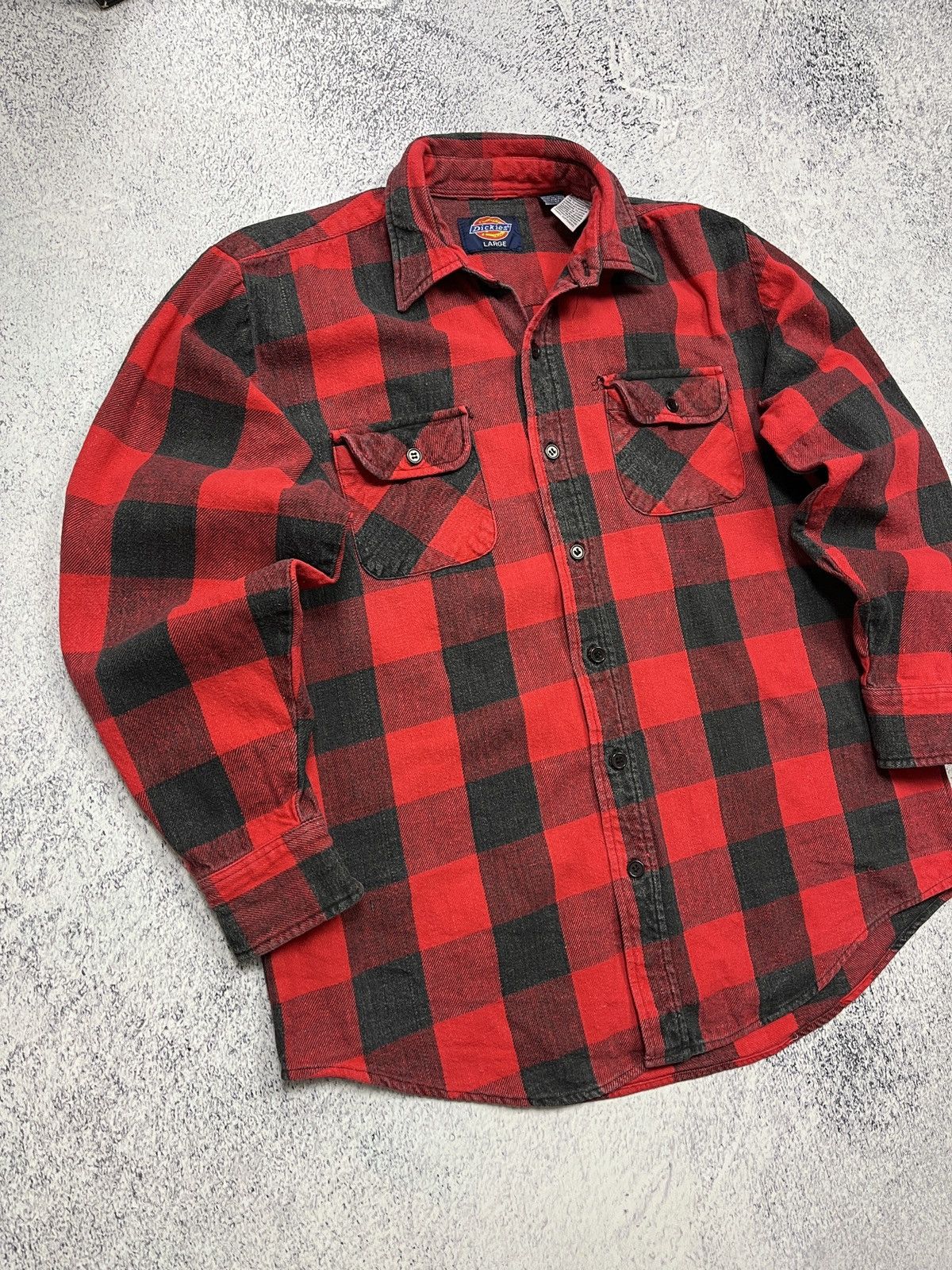 Dickies × Vintage Vintage Dickies Flannel Plaid Shirt Jacket Checked 90’s Rare Size US L / EU 52-54 / 3 - 5 Thumbnail