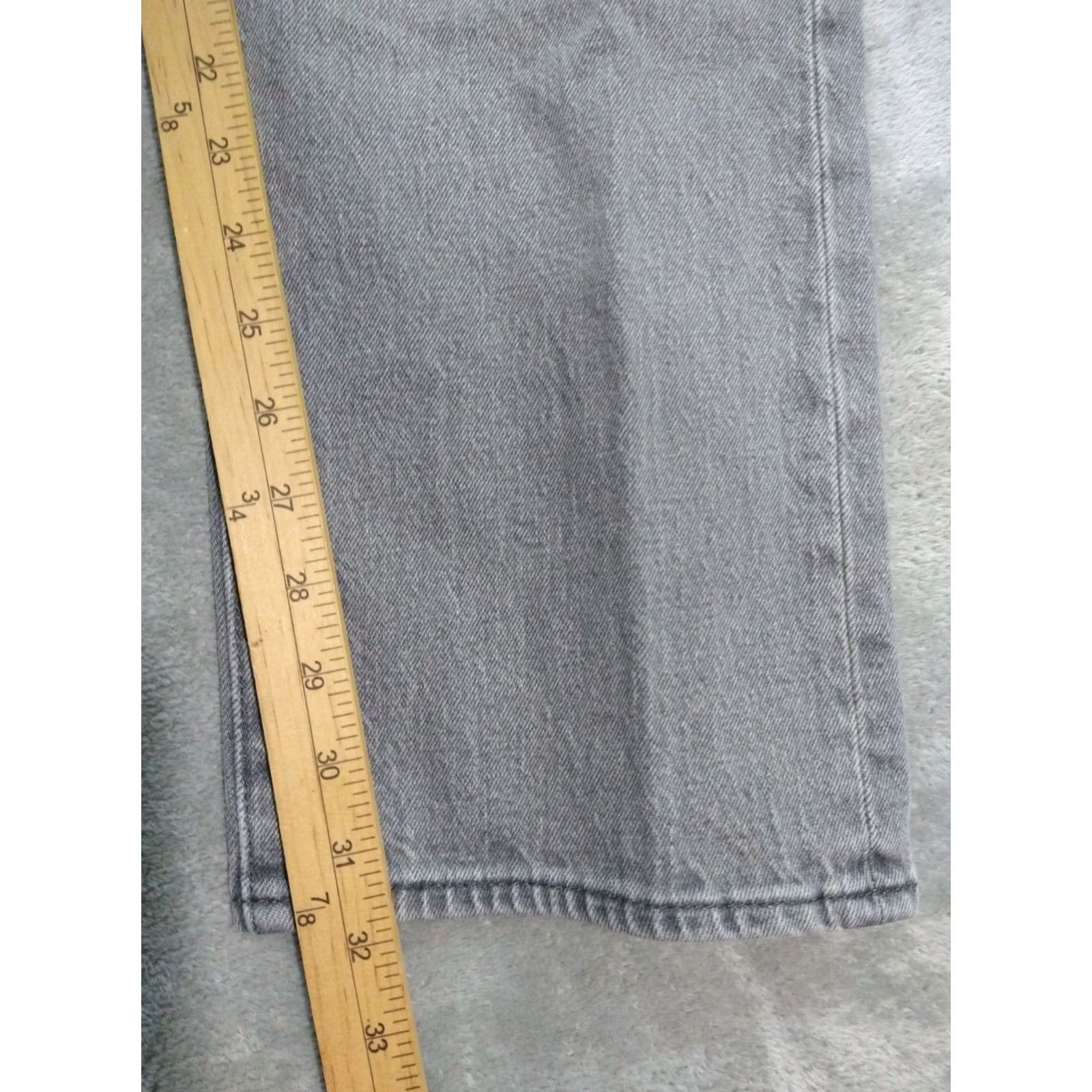 Levi's Levi's 501 XX Jeans Mens 34x32 Gray Denim Button Fly Straight Regular Fit Jeans Size US 34 / EU 50 - 5 Thumbnail