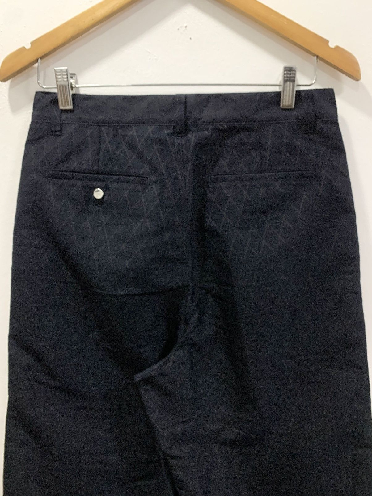 meanswhile MEANSWHILE JAPAN X-HACK COMFORT PT - DIAMOND PATTERNED PANTS Size US 29 - 6 Thumbnail