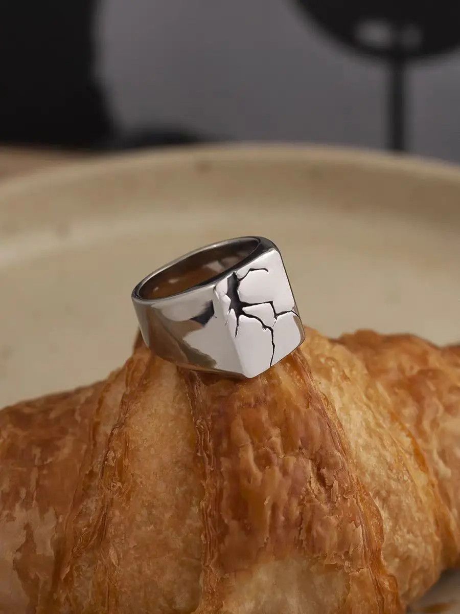 Jewelry × Vintage Hip Hop Baguette Rift Ring Size ONE SIZE - 1 Thumbnail