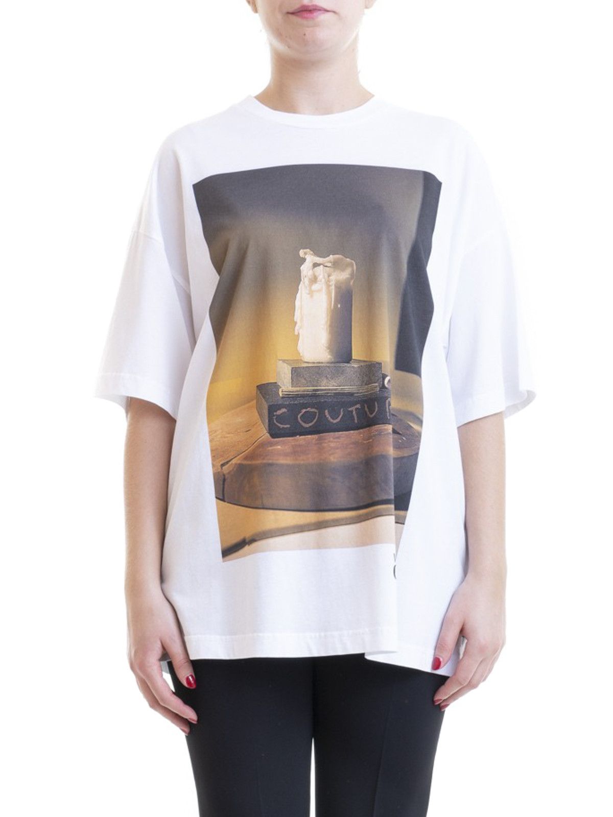 Versace VERSACE JEANS COUTURE oversized CANDLE PRINT T-SHIRT Size ONE SIZE - 5 Thumbnail
