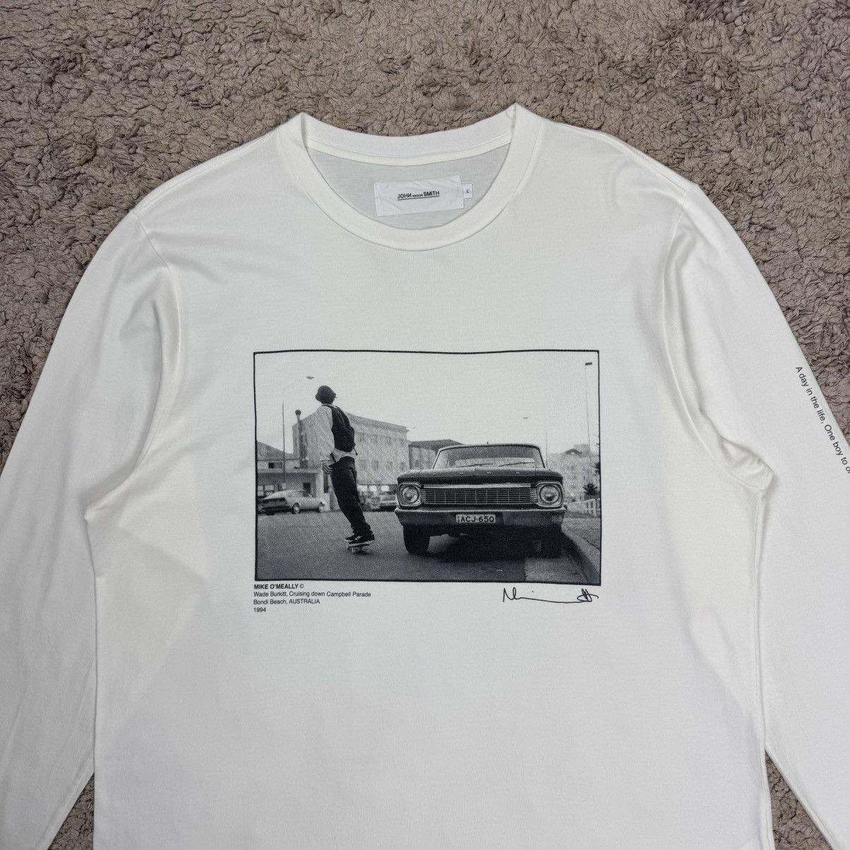 Japanese Brand Vintage John Mason Smith Mike O'Meally long-sleeve T-shirt Size US L / EU 52-54 / 3 - 5 Thumbnail