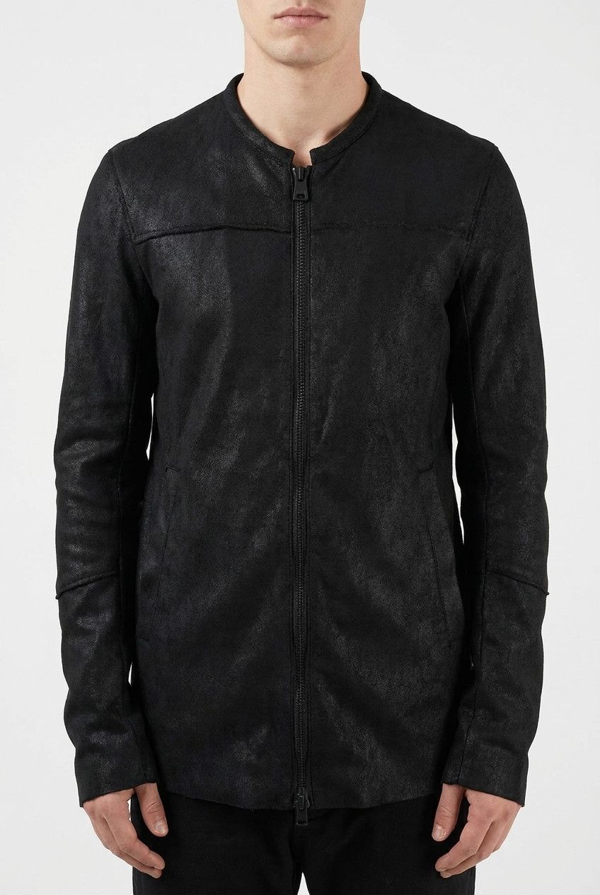 Nostra Santissima Leather Blend Zip Jacket Black Size 50, Nostra Santissima – Size US M / EU 48-50 / 2 - 1 Thumbnail