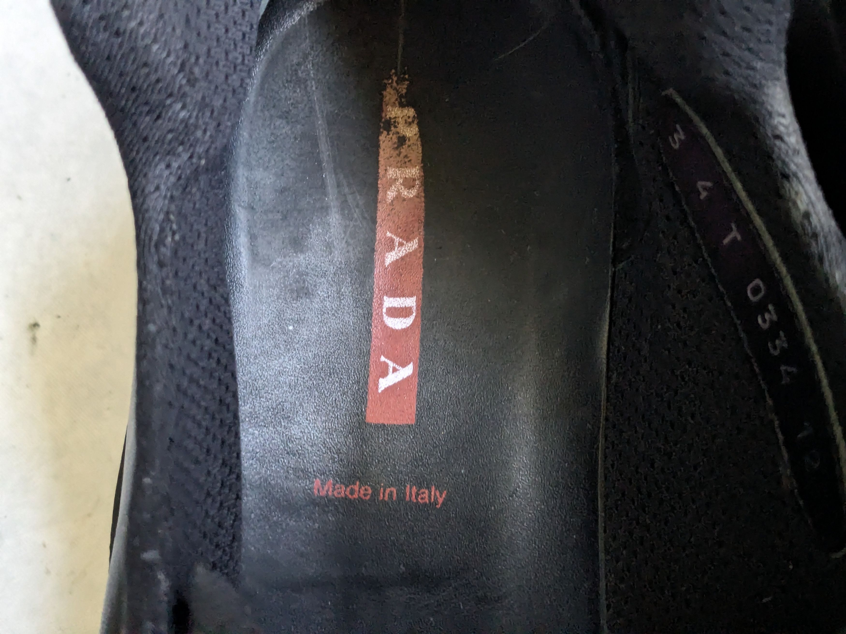 Prada Prada Sneakers Black 13 Leather Y2K Platform Vibram Size US 13 / EU 46 - 8 Thumbnail