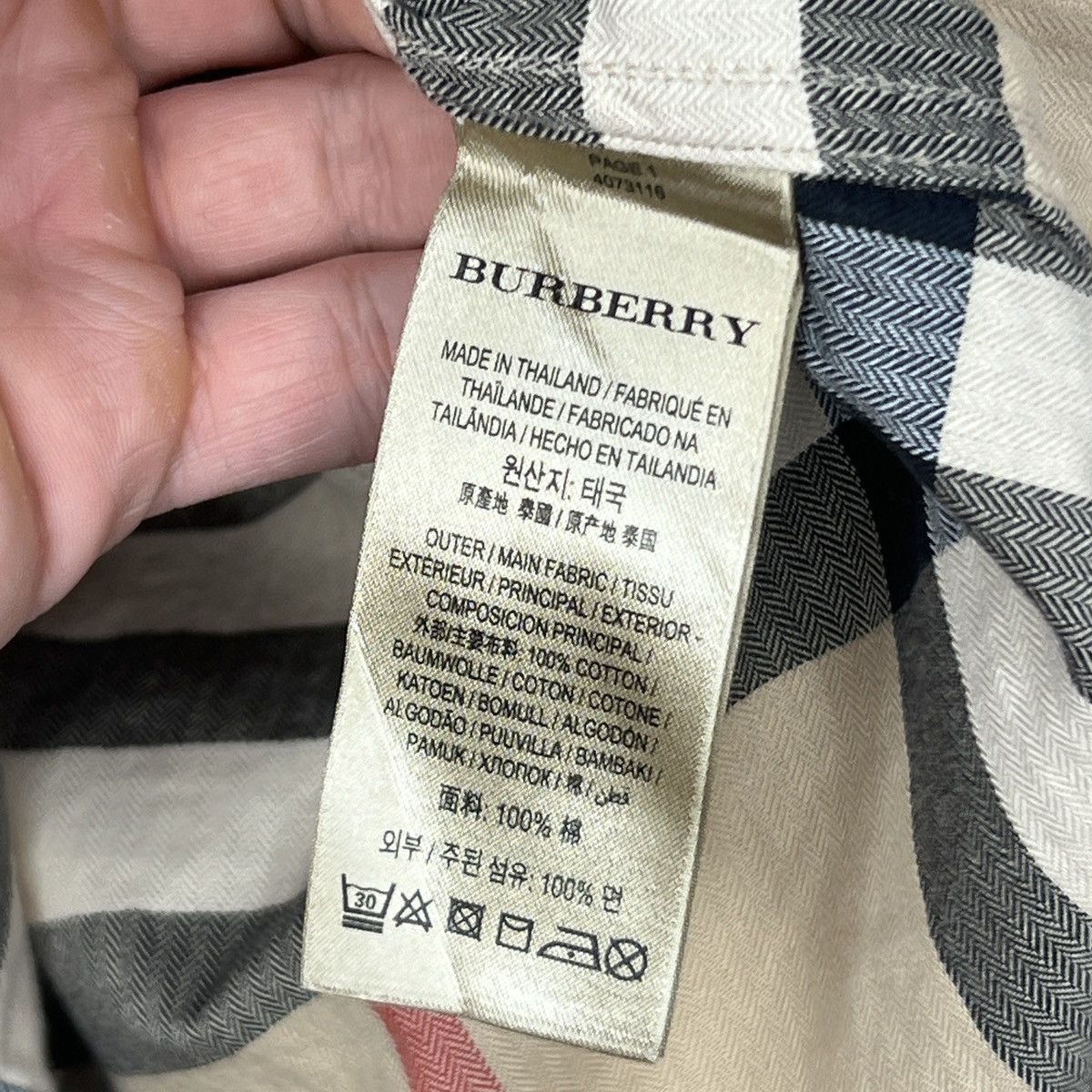 Burberry Burberry Nova Check Shirt Button Up Beige Size US XS / EU 42 / 0 - 7 Thumbnail