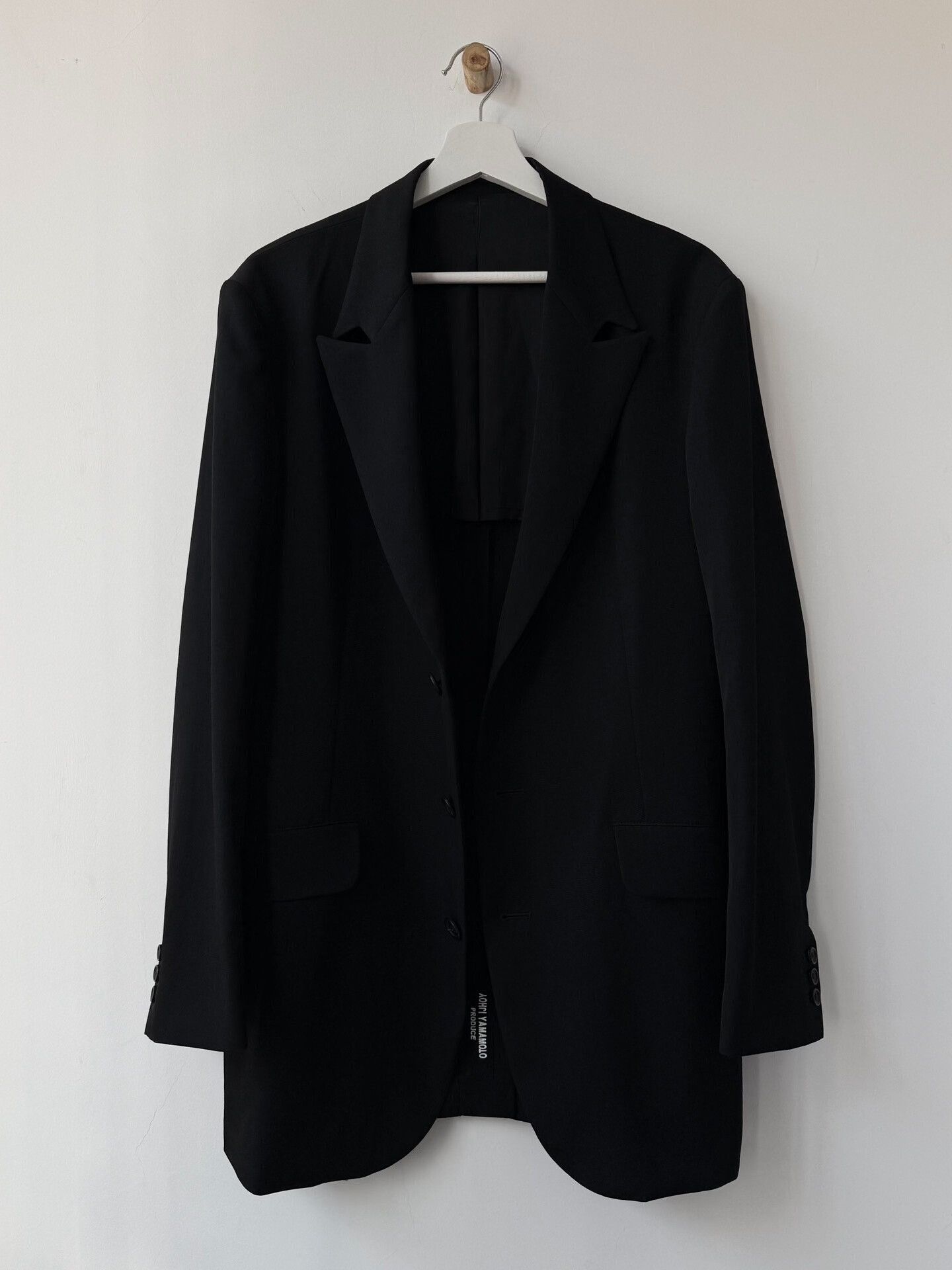 Yohji Yamamoto yohji yamamoto pour homme black wool blazer Size US M / EU 48-50 / 2 - 1 Thumbnail