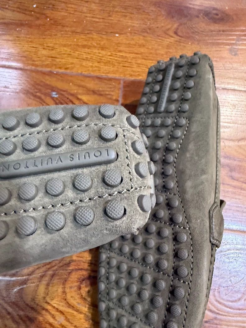 Louis Vuitton Louis Vuitton Olive Suede Slip -2505 Size US 9 / EU 42 - 5 Thumbnail