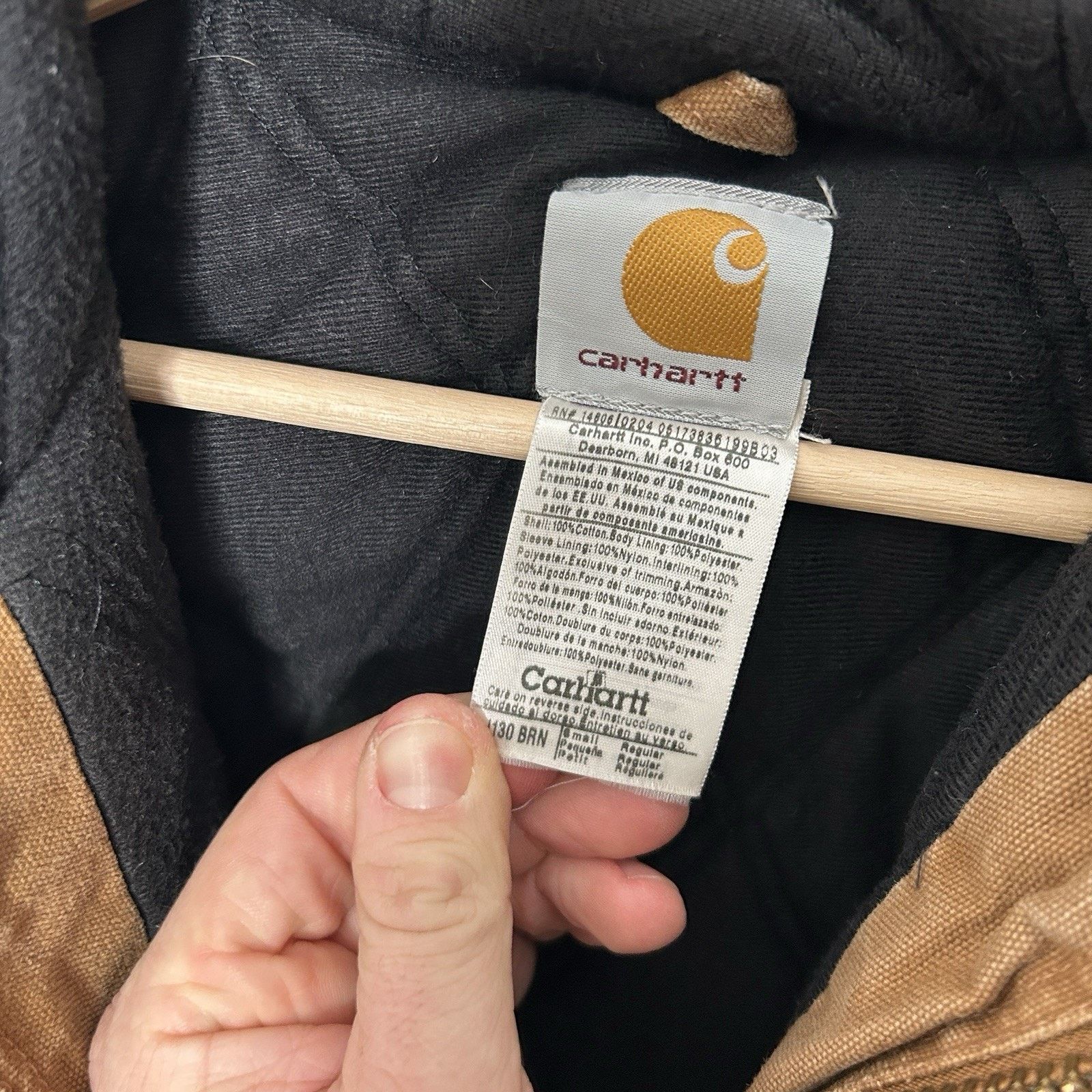 Carhartt Carhartt Sandstone Quilted Hooded Active Jacket “Brown” J130 Size US S / EU 44-46 / 1 - 11 Thumbnail
