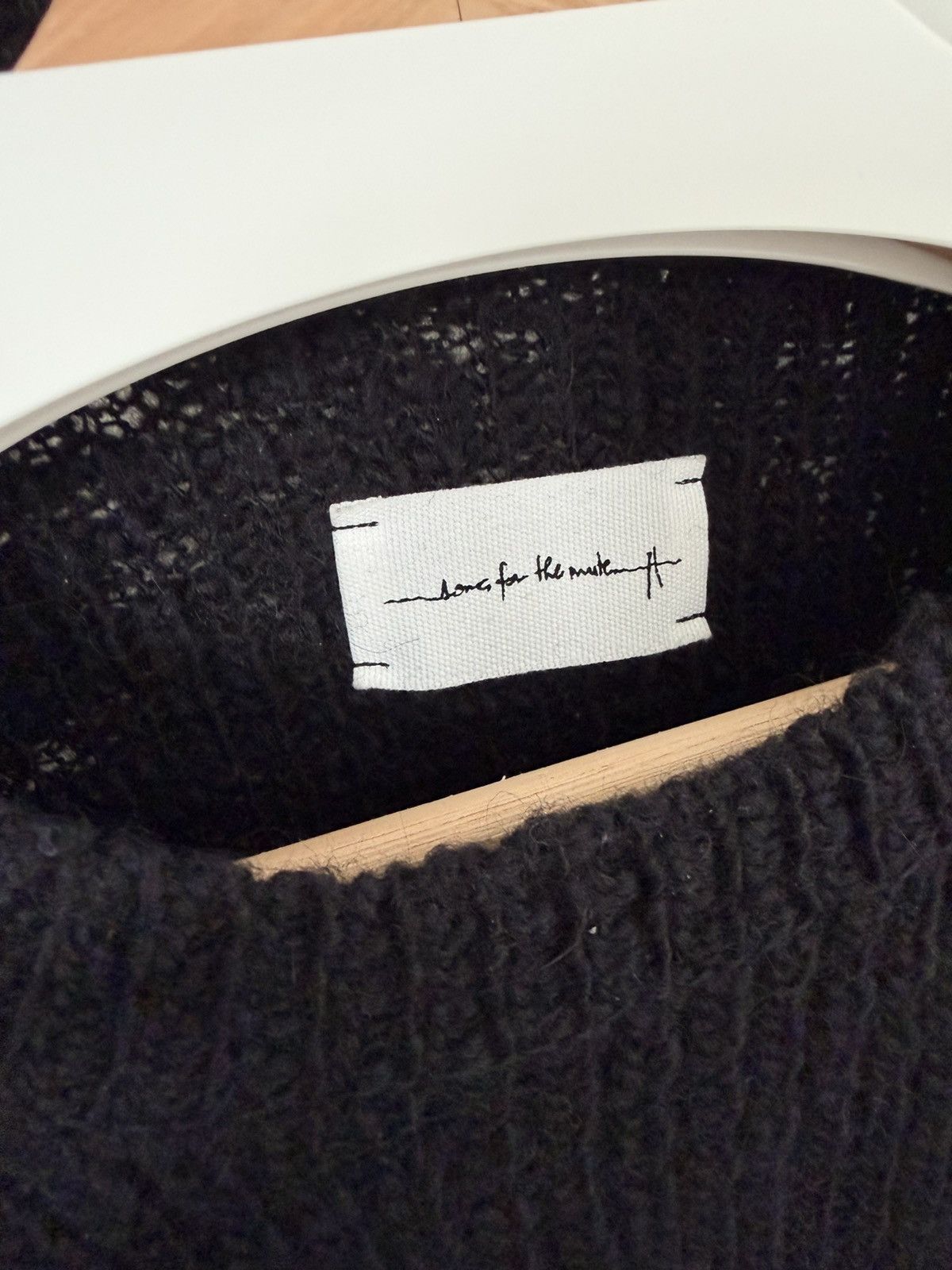 Song For The Mute FW17 Moth Alpaca Wool Distressed Sweater Size US L / EU 52-54 / 3 - 3 Thumbnail