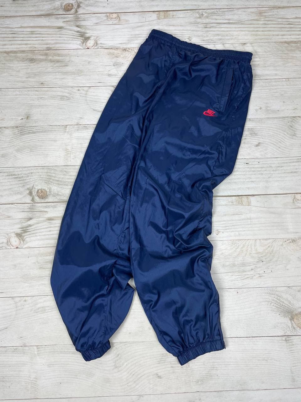Nike Vintage Nike Nylon Track Pants 80s Swoosh Size US 36 / EU 52 - 1 Thumbnail
