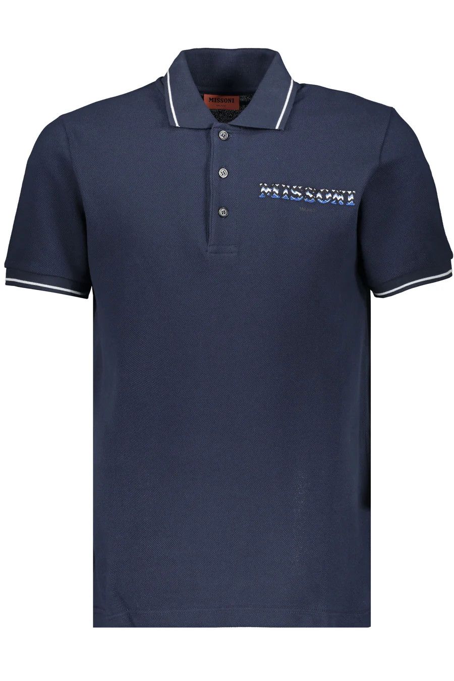 Missoni o1y0225 Logo Polo Shirt in Midnight Blue Size US XS / EU 42 / 0 - 1 Thumbnail