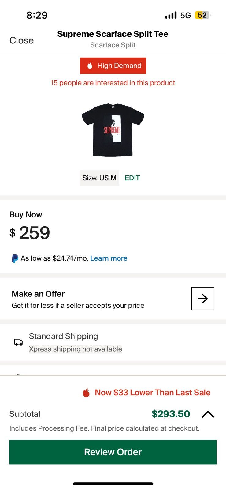 Supreme Supreme Scarface shirt Size US M / EU 48-50 / 2 - 5 Thumbnail