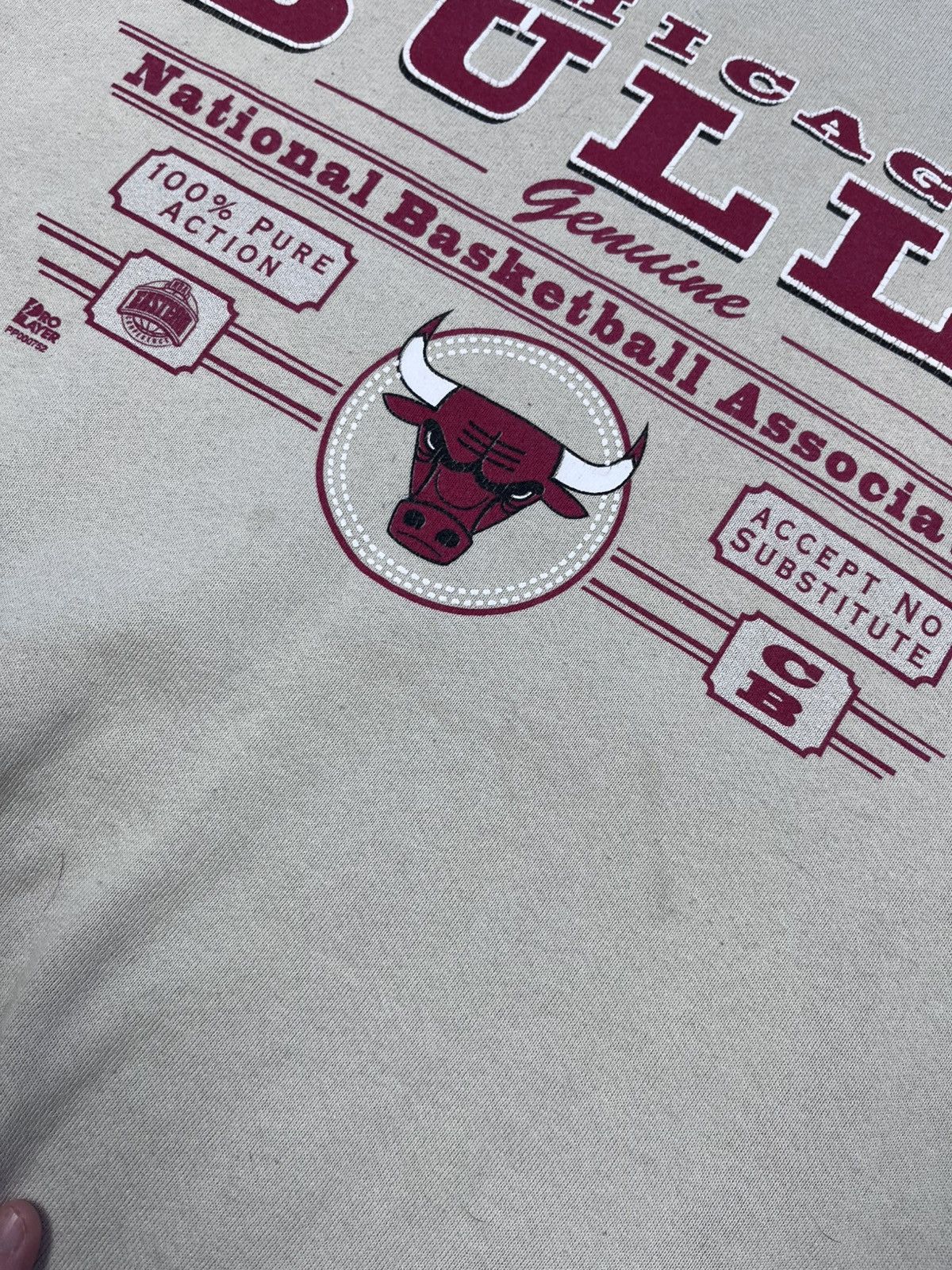 NBA Vintage 90s Chicago Bulls Pro Player Vintage Sweatshirt Size US M / EU 48-50 / 2 - 7 Thumbnail