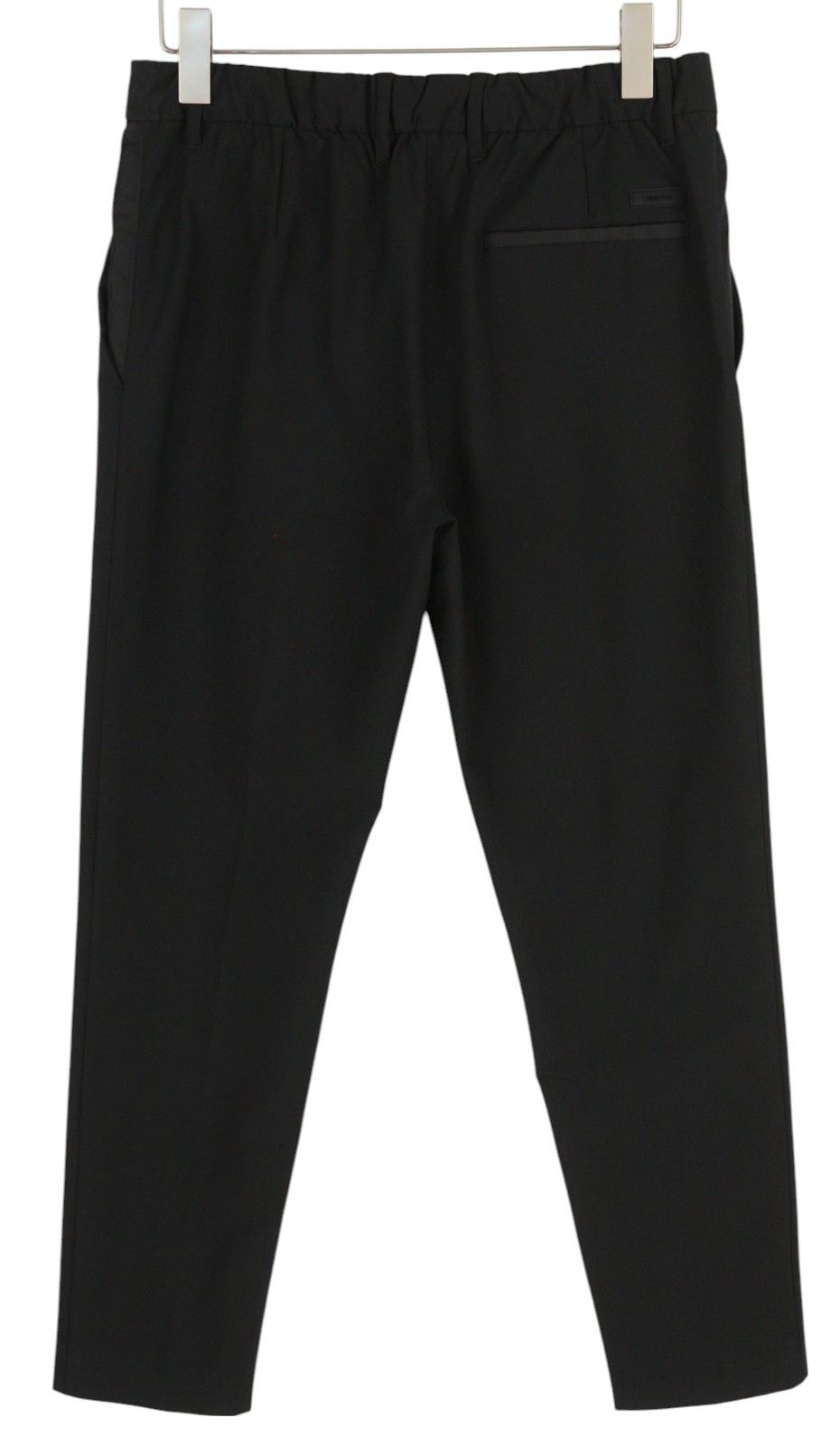 Calvin Klein CRINKLE TECH STRETCH XL Black Elastic Waist Pants 84980 Size US 36 / EU 52 - 2 Thumbnail