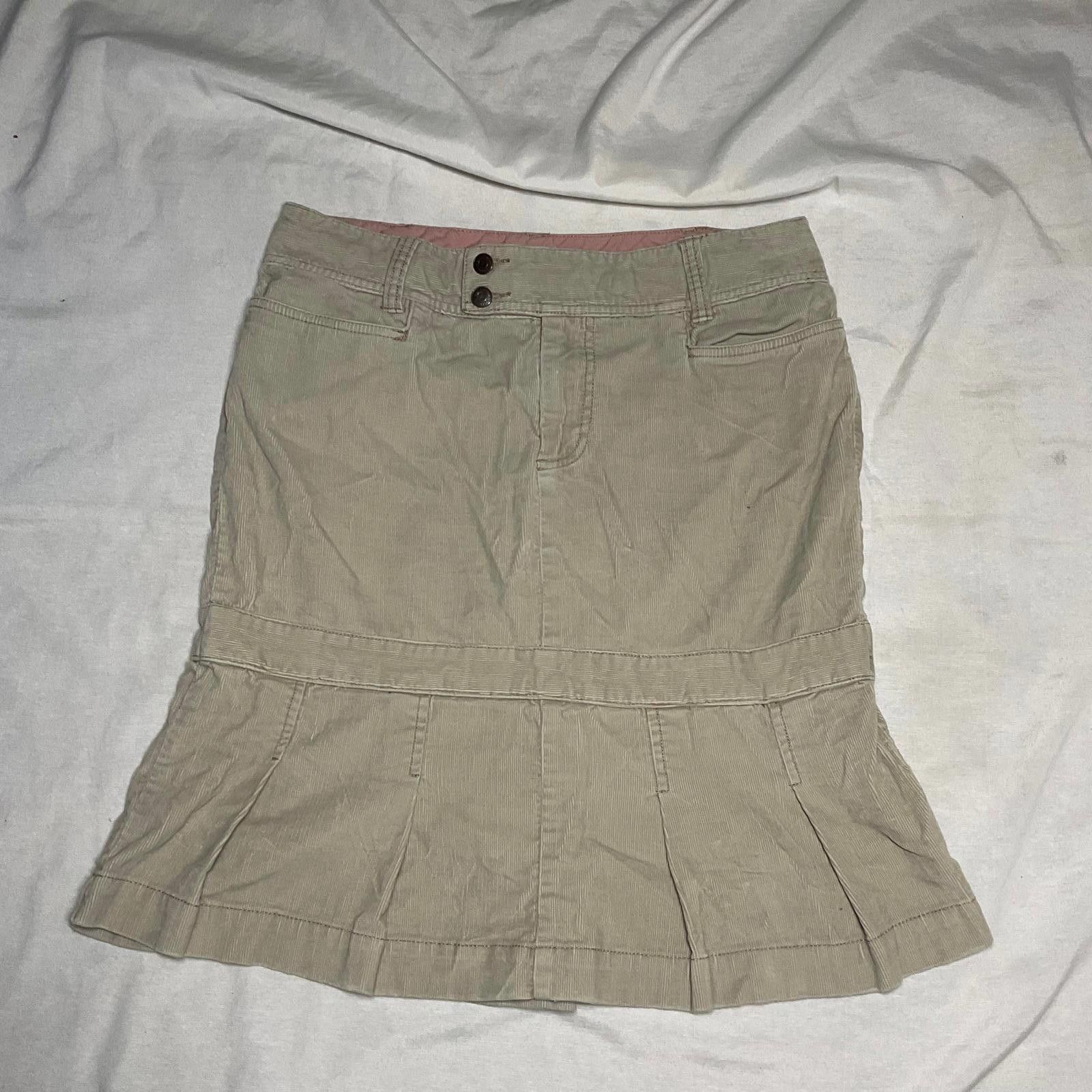 Other vintage tan american eagle outfitters midi skirt Size 30" / US 8 / IT 44 - 1 Thumbnail