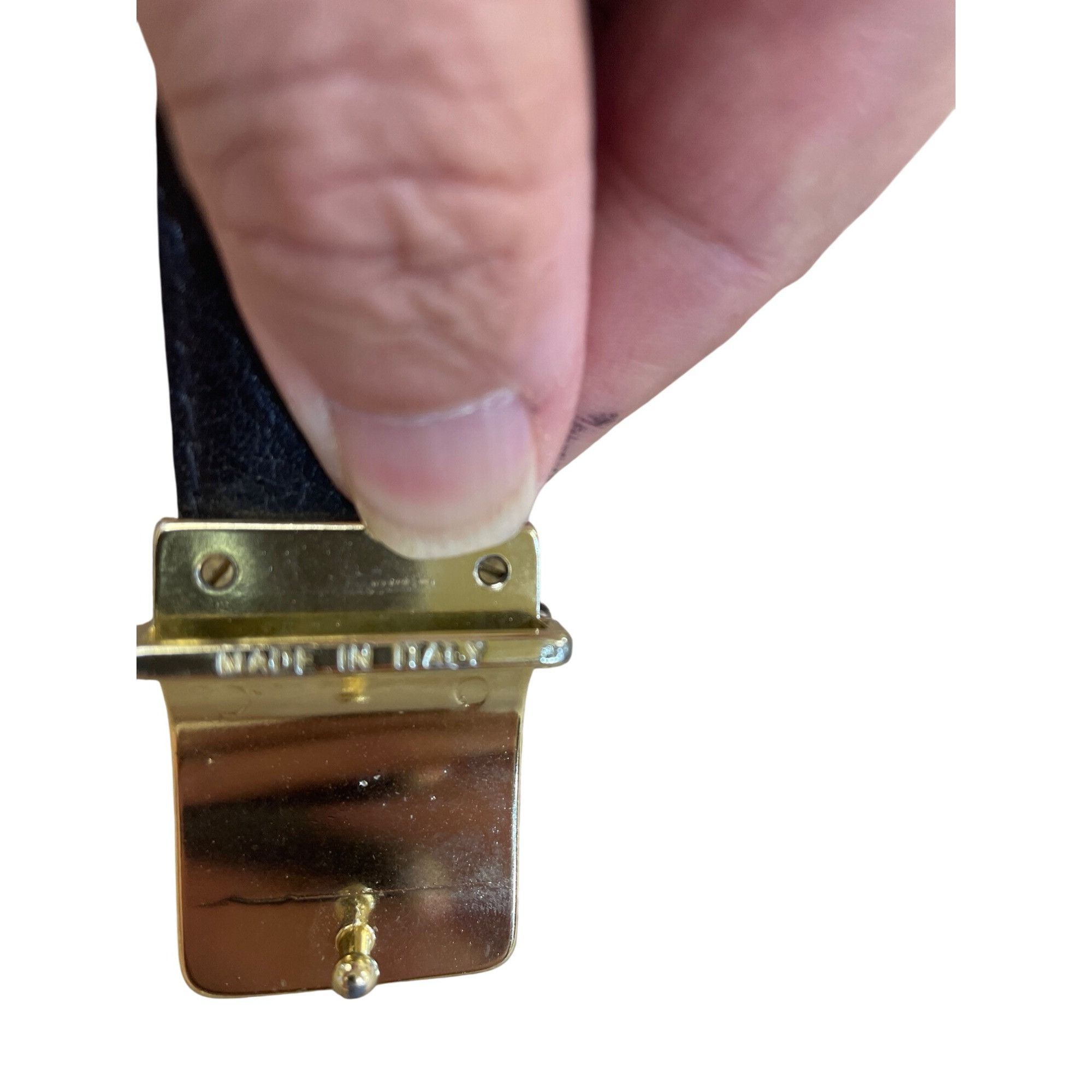 Pierre Cardin Pierre Cardin Mens Brown Leather Dress Belt 115 Gold Buckle Size ONE SIZE - 6 Thumbnail