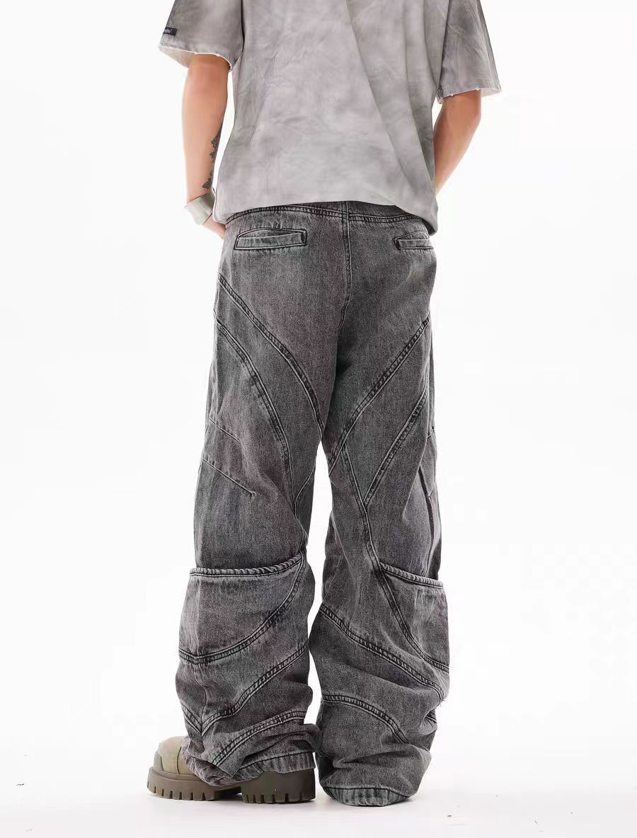 Japanese Brand × Jean Deconstructed vintage washed distressed baggy casual jeans Size US 30 / EU 46 - 2 Thumbnail