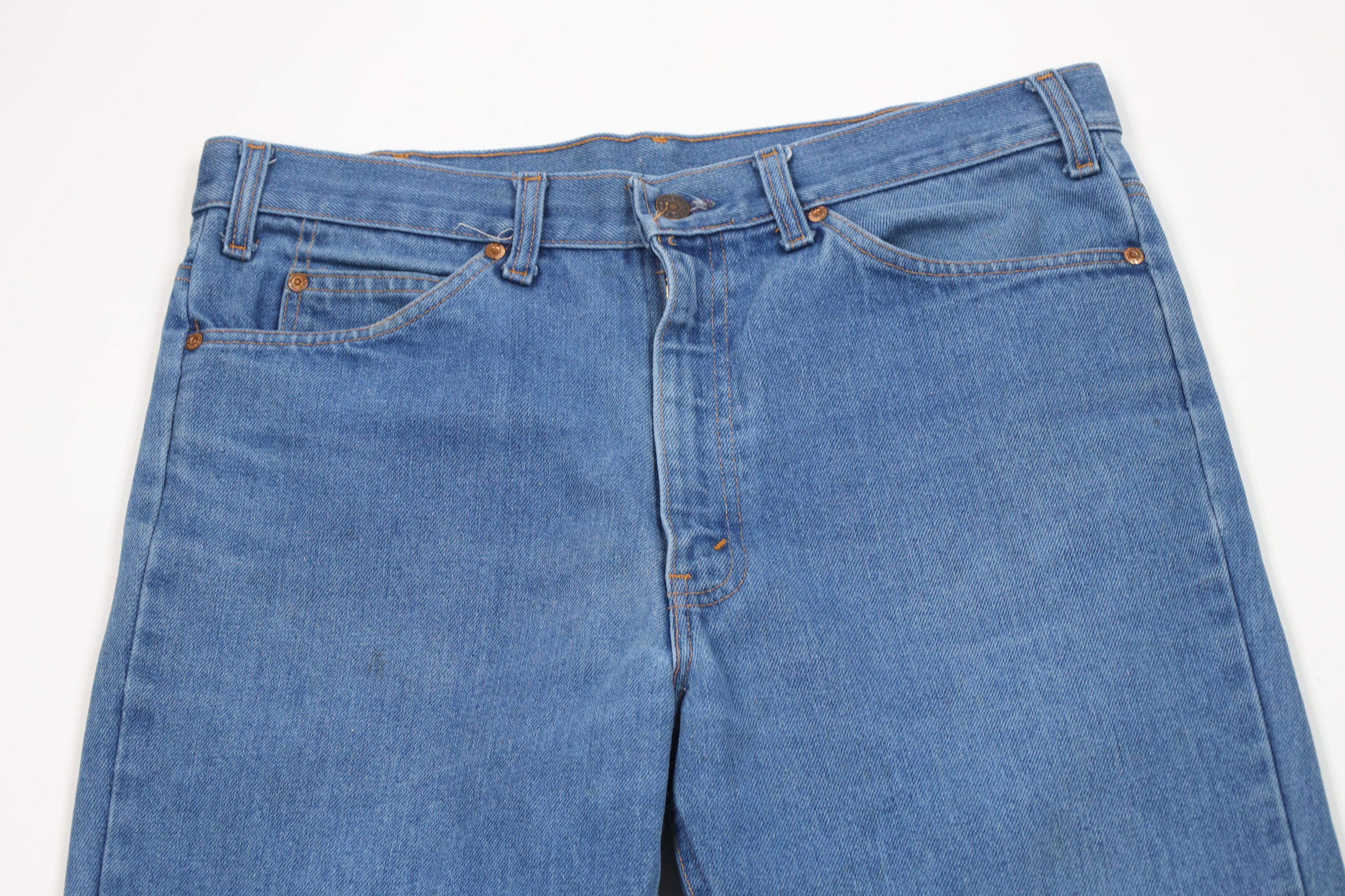 Vintage Vintage 70s Streetwear Wide Leg Denim Jeans Blue Cotton USA Size US 36 / EU 52 - 2 Thumbnail