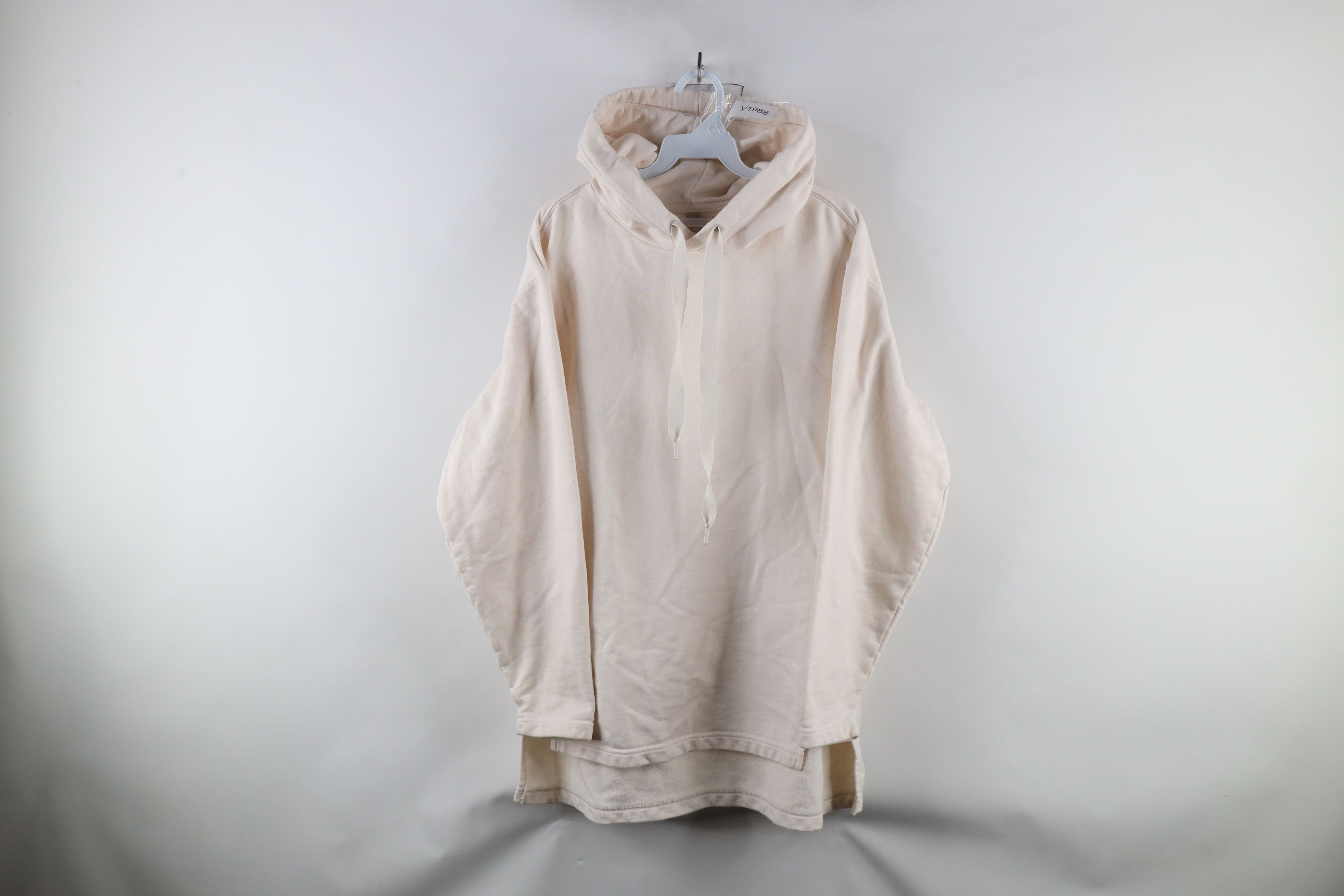 Athleta × Vintage Athleta Distressed Yogi High Low Oversized Hoodie Light Pink Size M / US 6-8 / IT 42-44 - 1 Thumbnail