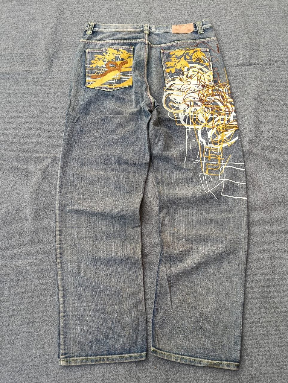 Rocawear Vintage Rocawear Baggy Embroidered Graphic Jeans Y2K. Size US 38 / EU 54 - 1 Thumbnail
