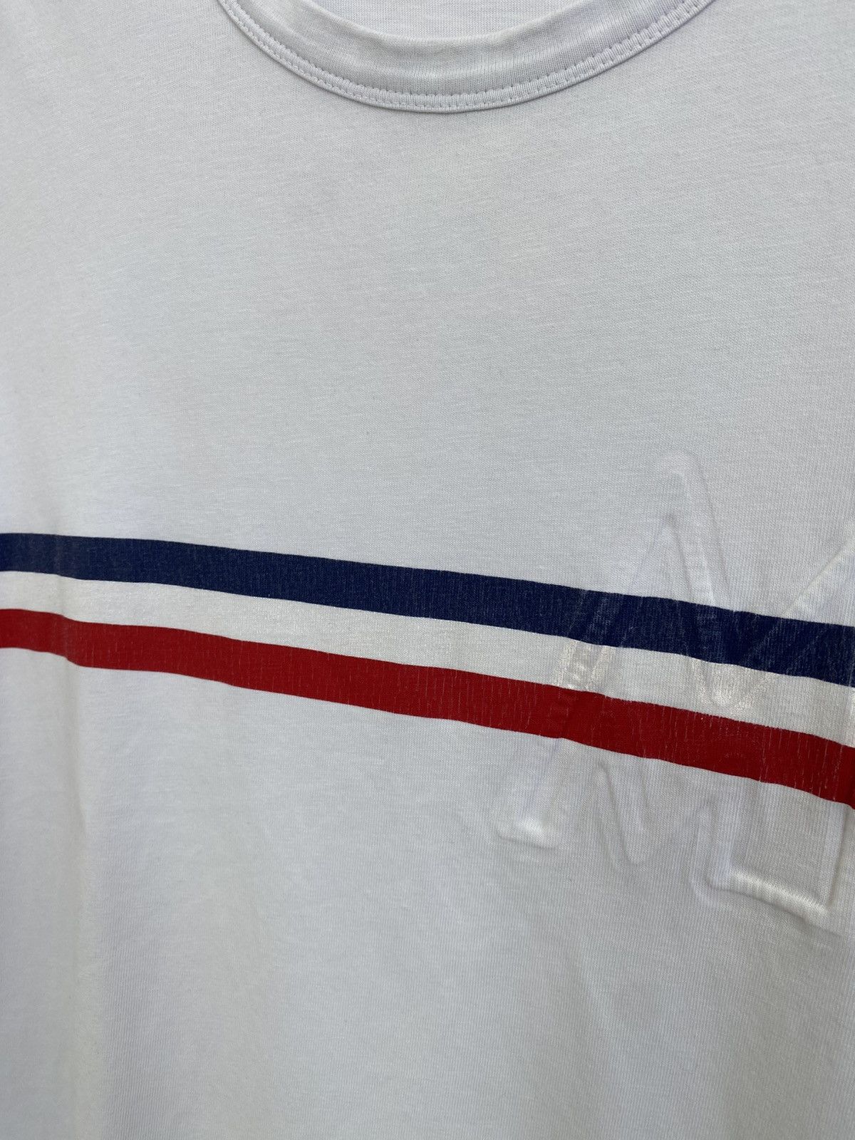 Moncler Vintage Moncler Striped Crew Neck T-Shirt Size US L / EU 52-54 / 3 - 12 Thumbnail
