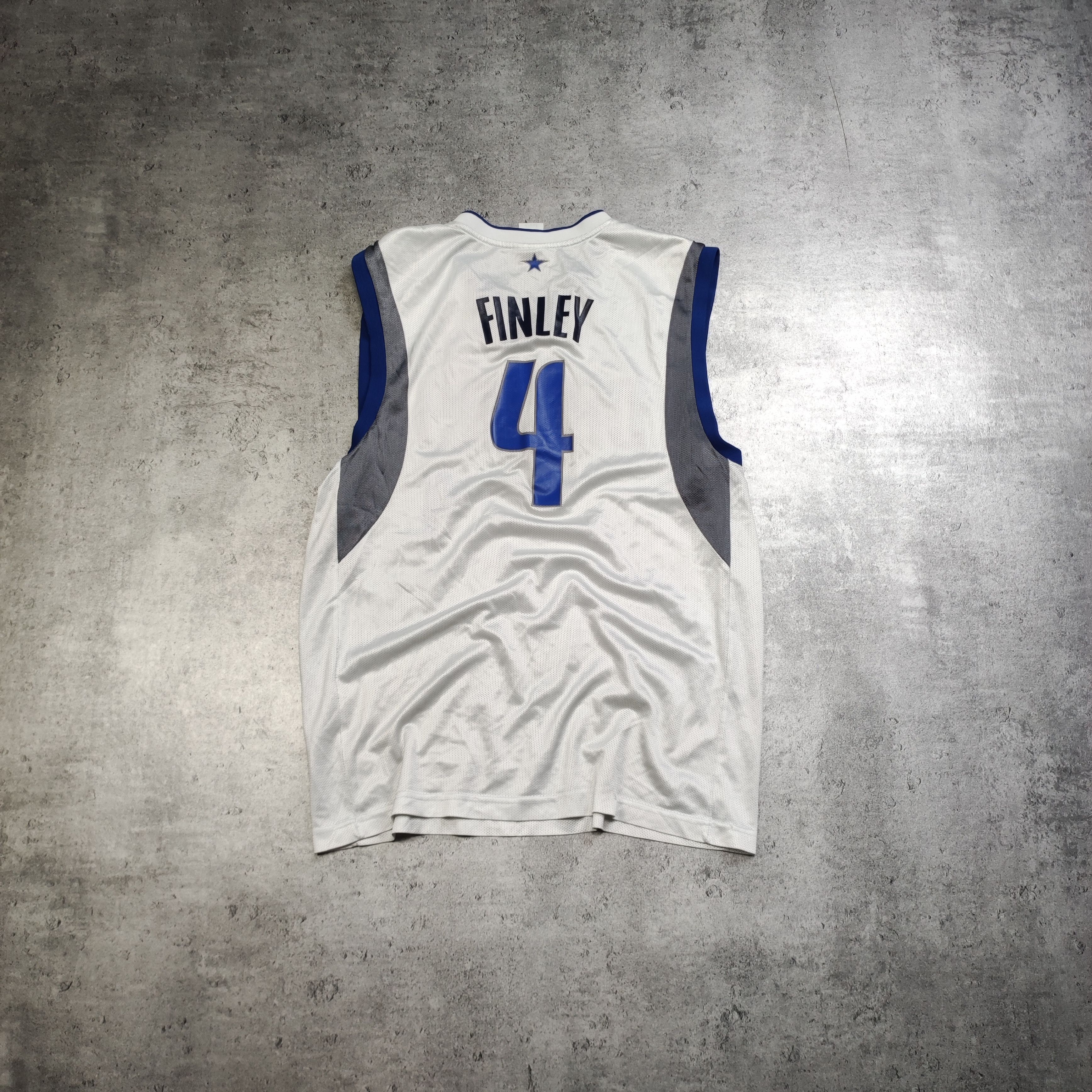 NBA × Vintage Vintage RARE Reebok NBA #4 Finley Dallas Basket Jersey Size US L / EU 52-54 / 3 - 8 Thumbnail