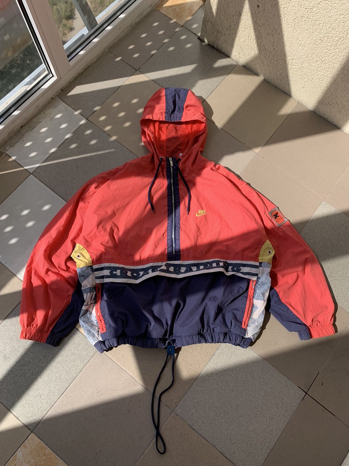Nike × Vintage Vintage Nike Anorak Light Jacket U.S.A. 90s Size US XL / EU 56 / 4 - 2 Thumbnail