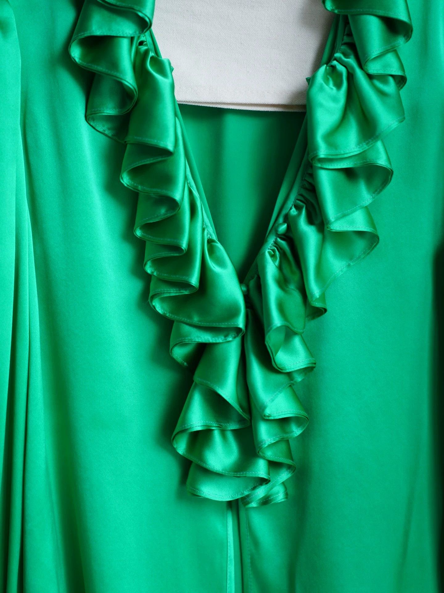 Other Handmade 100% Silk Green Vampire Shirt Size S / US 4 / IT 40 - 4 Thumbnail