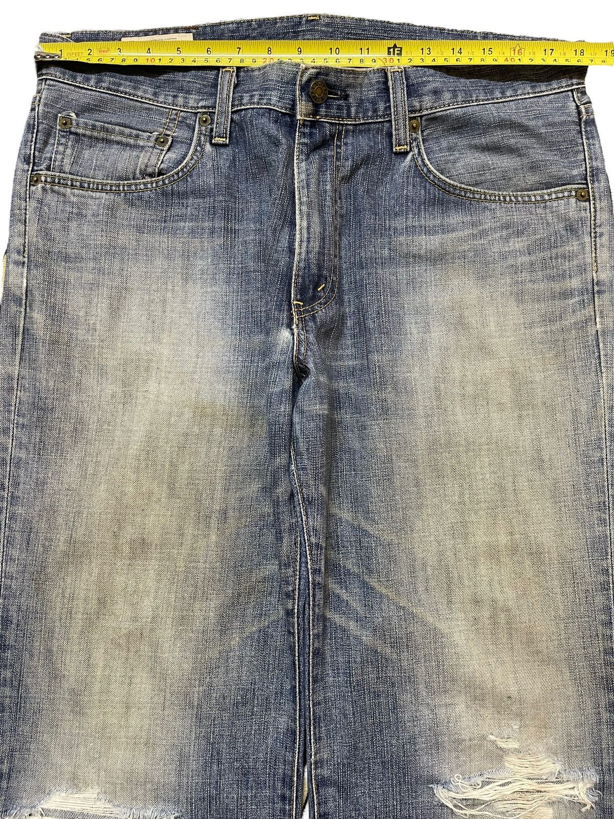Vintage Edwin 503 Faded Wash Distressed Style Jeans