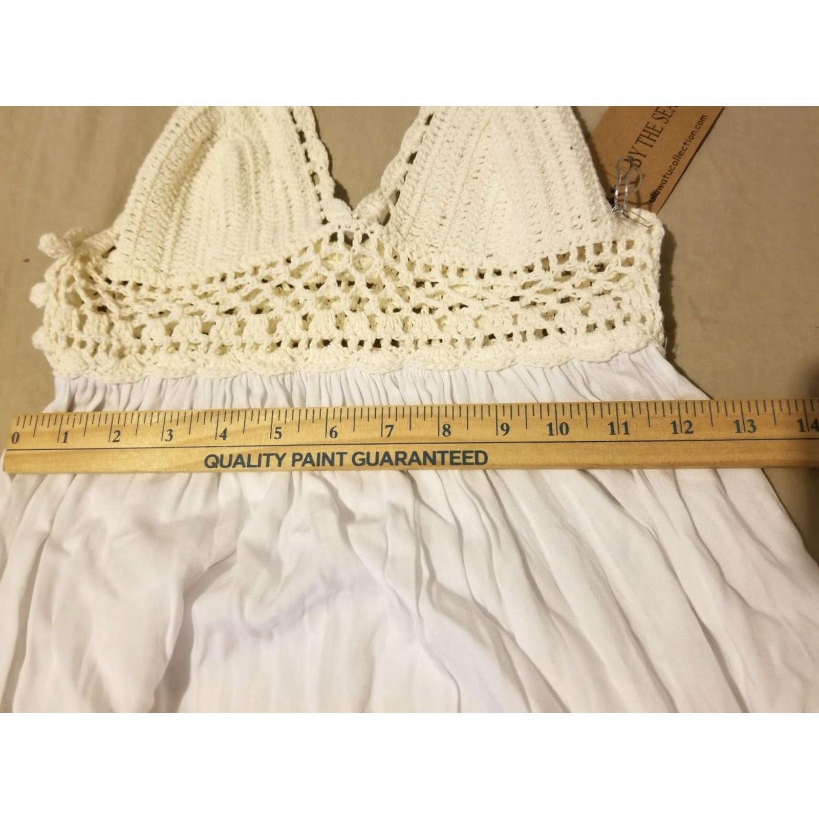 Vintage Womens By The Sea Dress Shirt Dress M White Beach Summer A-Line Shirt Dress Womens size M By The Sea Dress Shirt Dress White Summer Beach Size M / US 6-8 / IT 42-44 - 7 Thumbnail