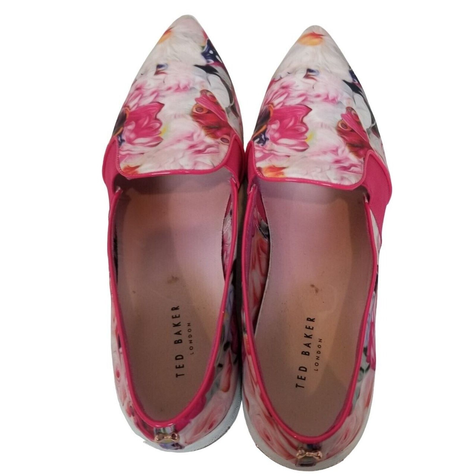 Ted Baker Ted Baker Womens Thfia Floral Slip On Sneakers Flats 39 EU Size US 8 / IT 38 - 7 Thumbnail
