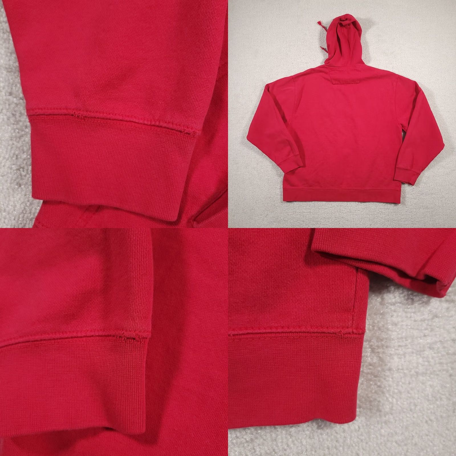 Chaps Chaps Denim Mens L Red Logo Embroidered Pullover Hoodie Sweatshirt Shirt Size US L / EU 52-54 / 3 - 8 Thumbnail