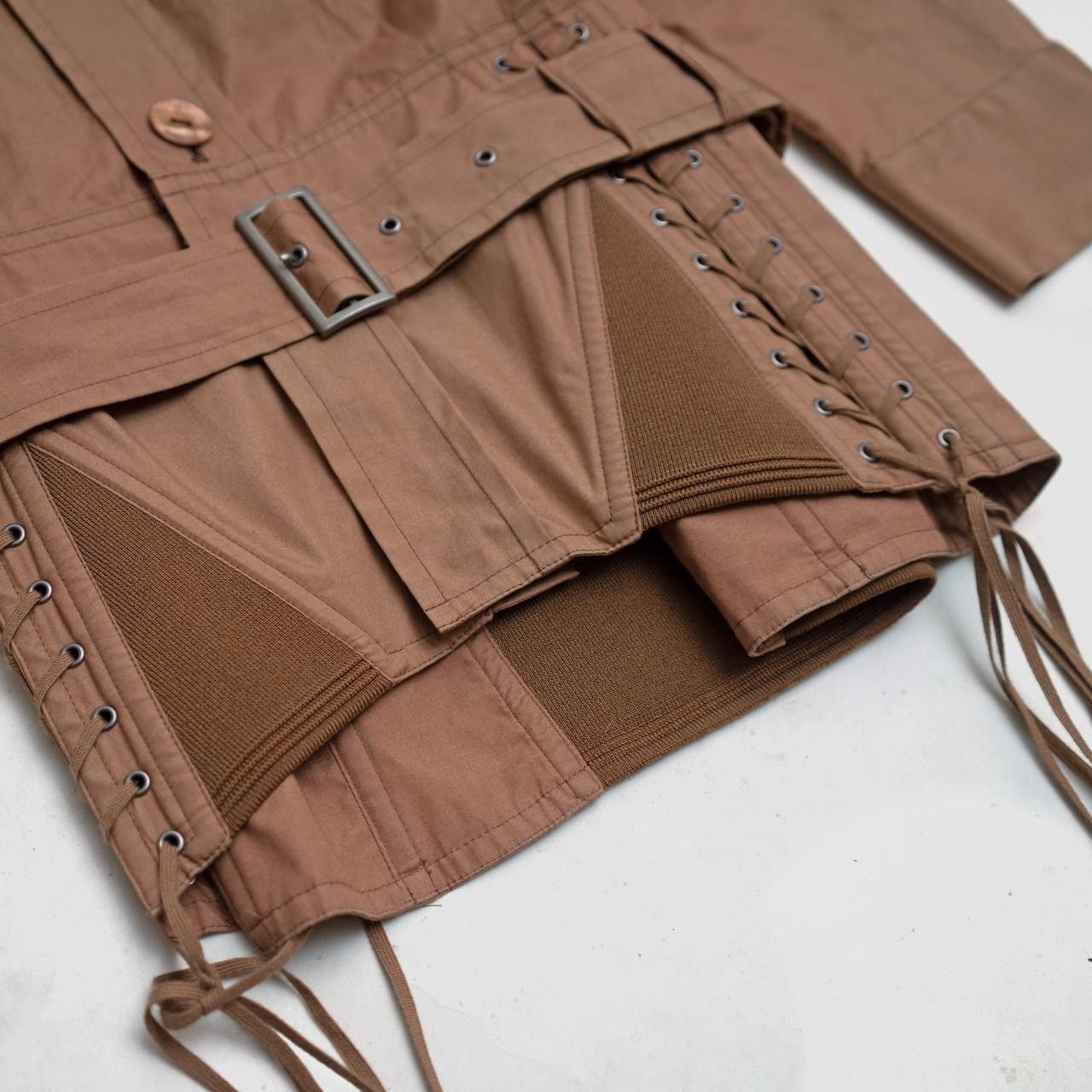 Jean Paul Gaultier Homme Spring Summer 2004 Khaki Corseted Military Shirt Size US M / EU 48-50 / 2 - 3 Thumbnail