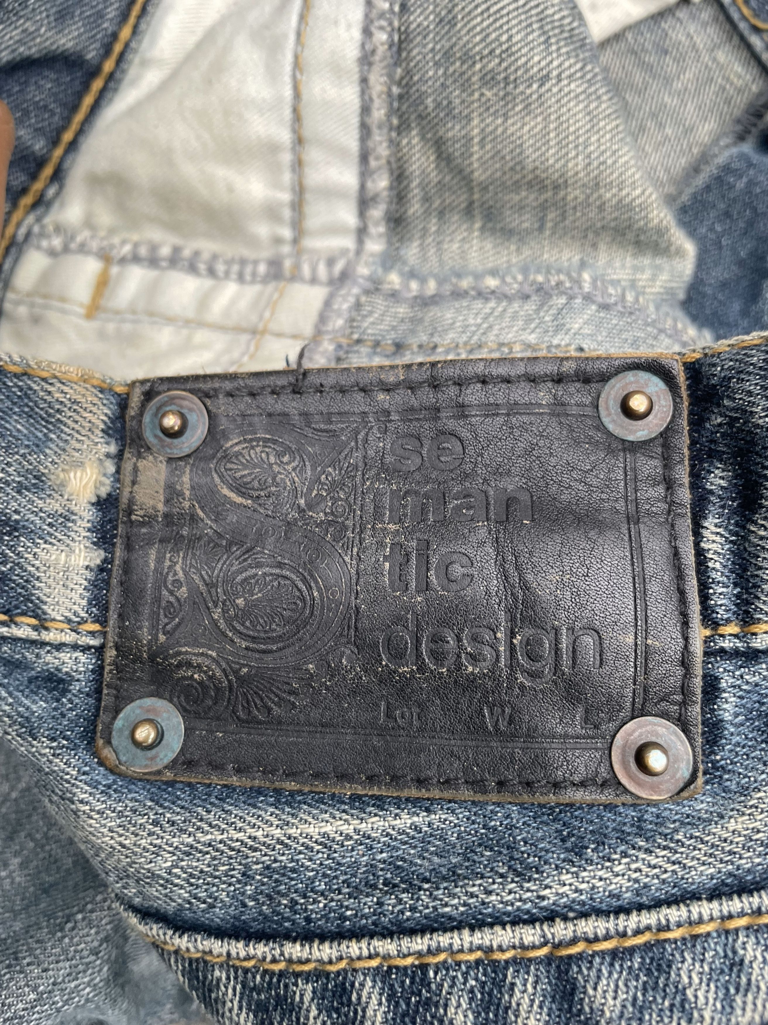 Japanese Brand Semantic Design Flare Distresed Denim Size US 36 / EU 52 - 16 Thumbnail