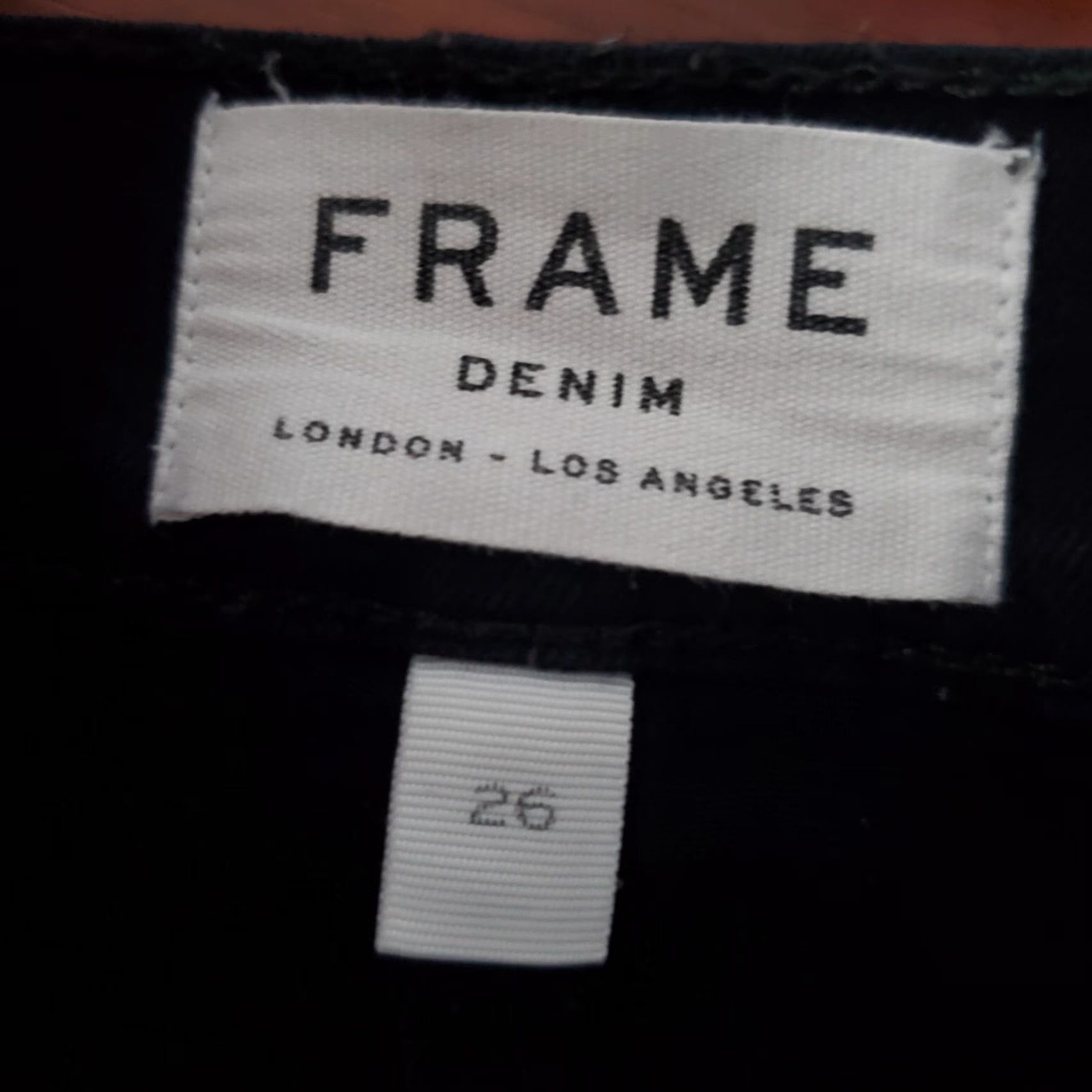 Frame FRAME Le High Skinny Jeans Women 26 Black Distressed Stretch Denim Grunge 90s Vintage USA Size 26" / US 2 / IT 38 - 3 Thumbnail