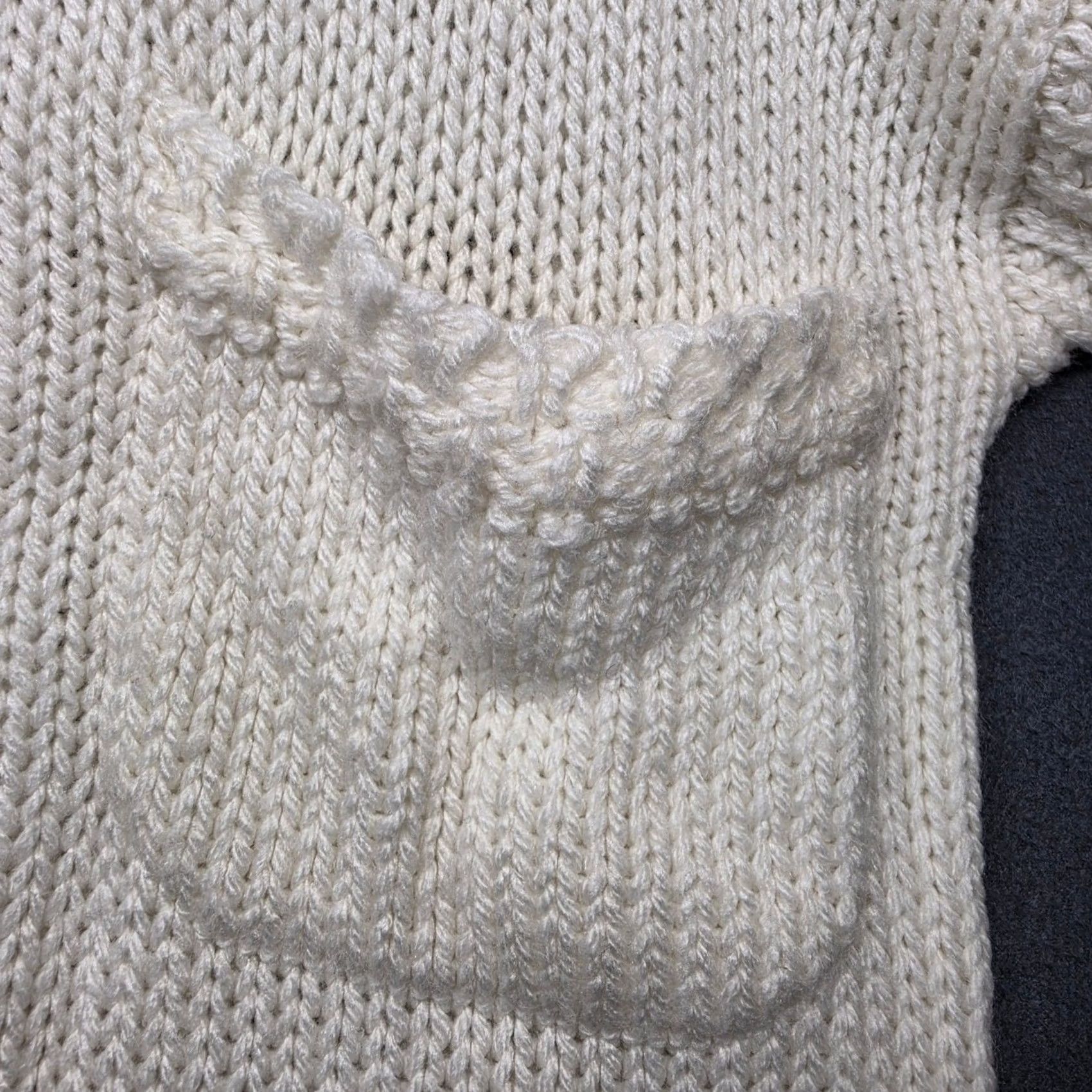 Vintage VINTAGE Susann D Ivory Knit Mock Neck Sweater Womens Large L Long Sleeve Acrylic Pullover Cottagecore Chunky Mock Neck Womens Size L / US 10 / IT 46 - 6 Thumbnail