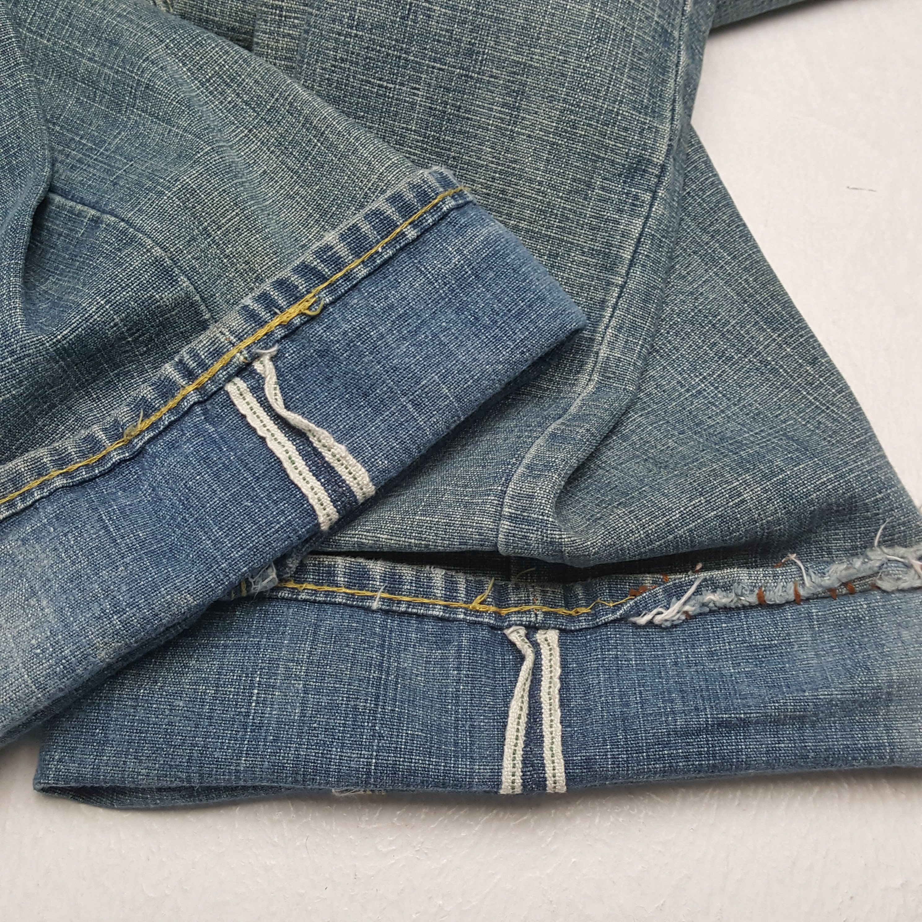 Japanese Brand × Sugar Cane × Vintage SUGAR CANE Japanese Brand Streetwear Distressed Jeans Size US 31 - 12 Thumbnail