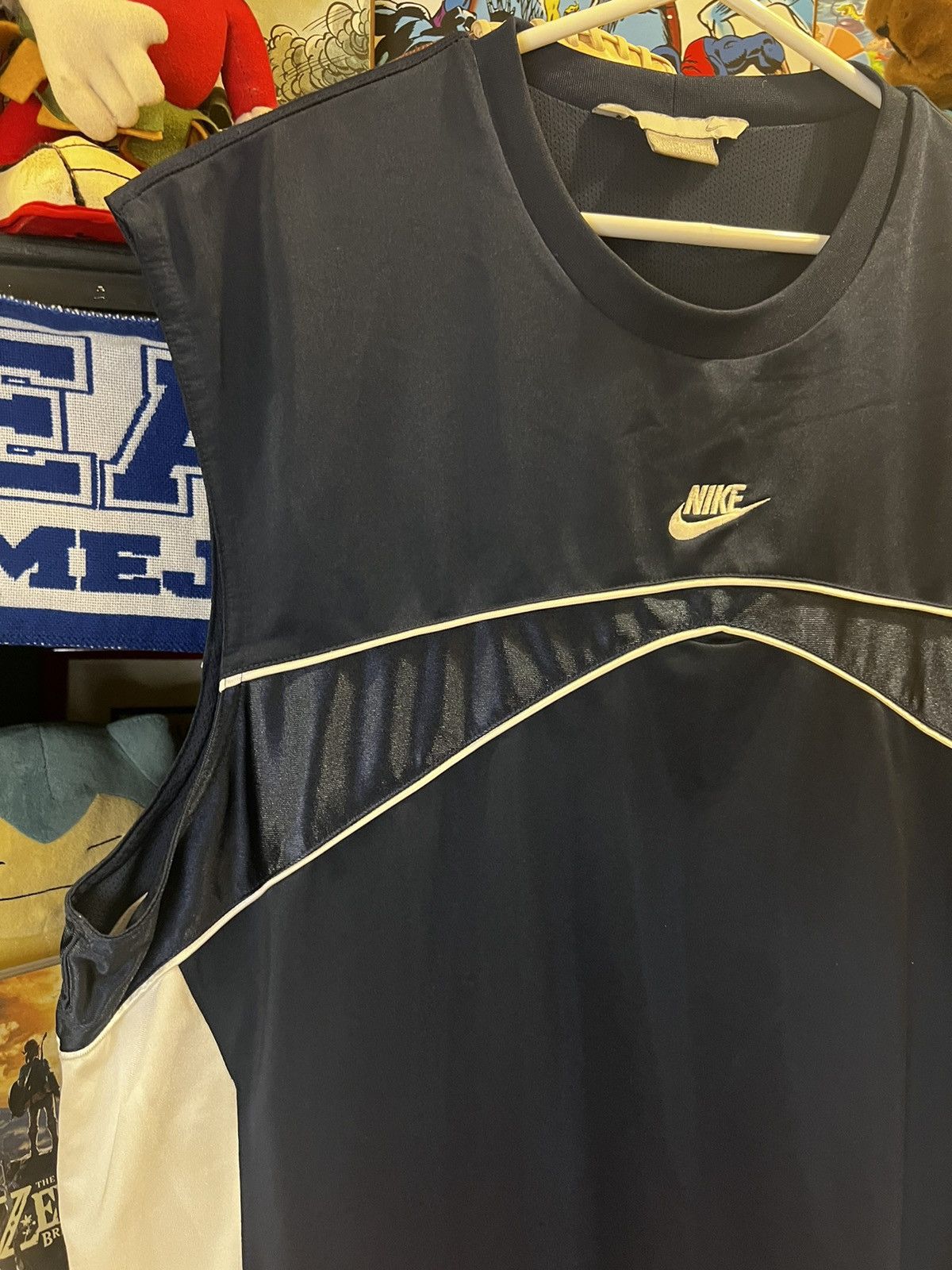 Nike × Vintage Vintage Nike Center Swoosh Sleeveless Tee Size US XXL / EU 58 / 5 - 4 Thumbnail