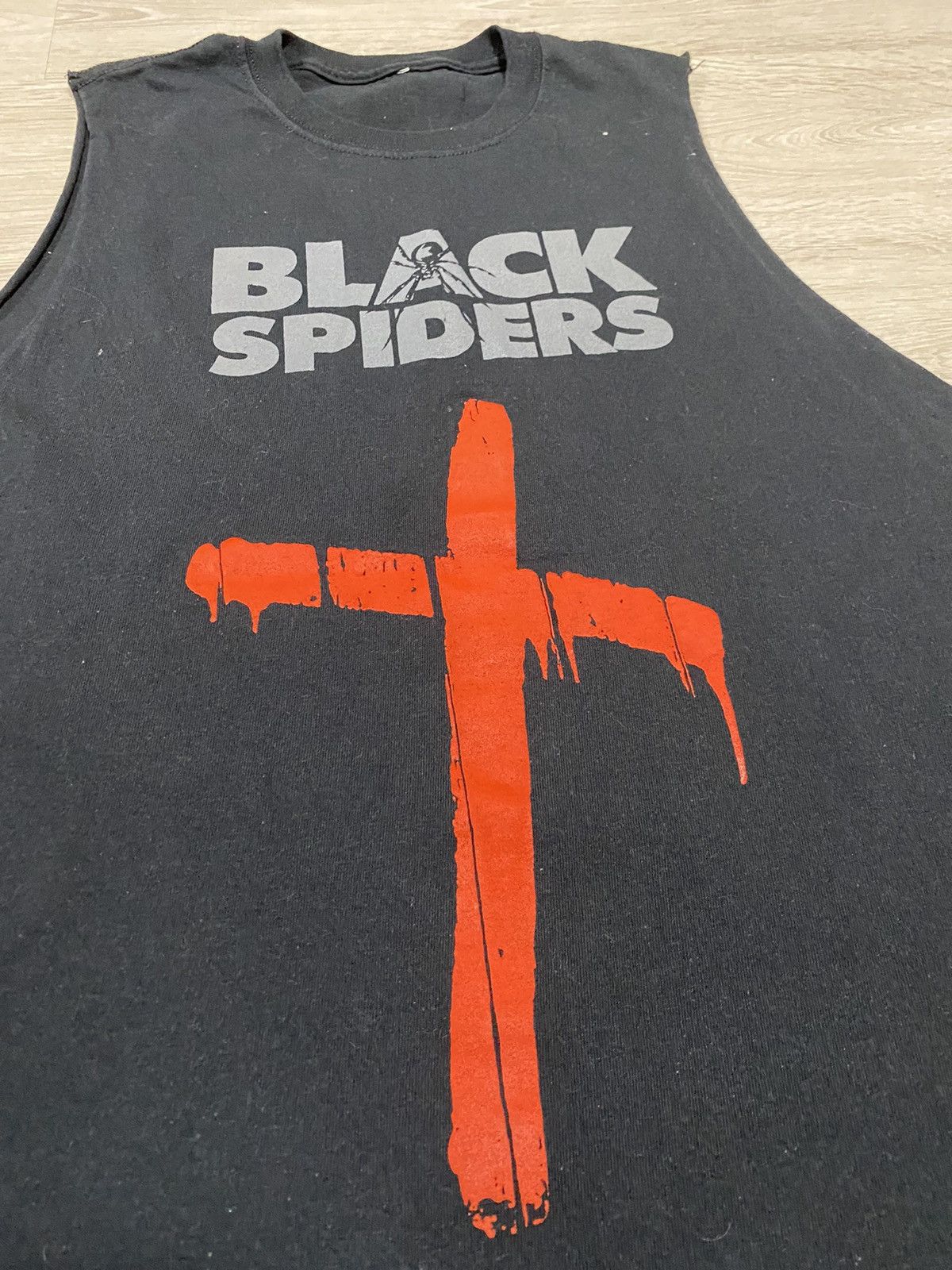 Band Tees Vintage Black Spiders Rock Tank Top sz S-M Size US S / EU 44-46 / 1 - 2 Thumbnail