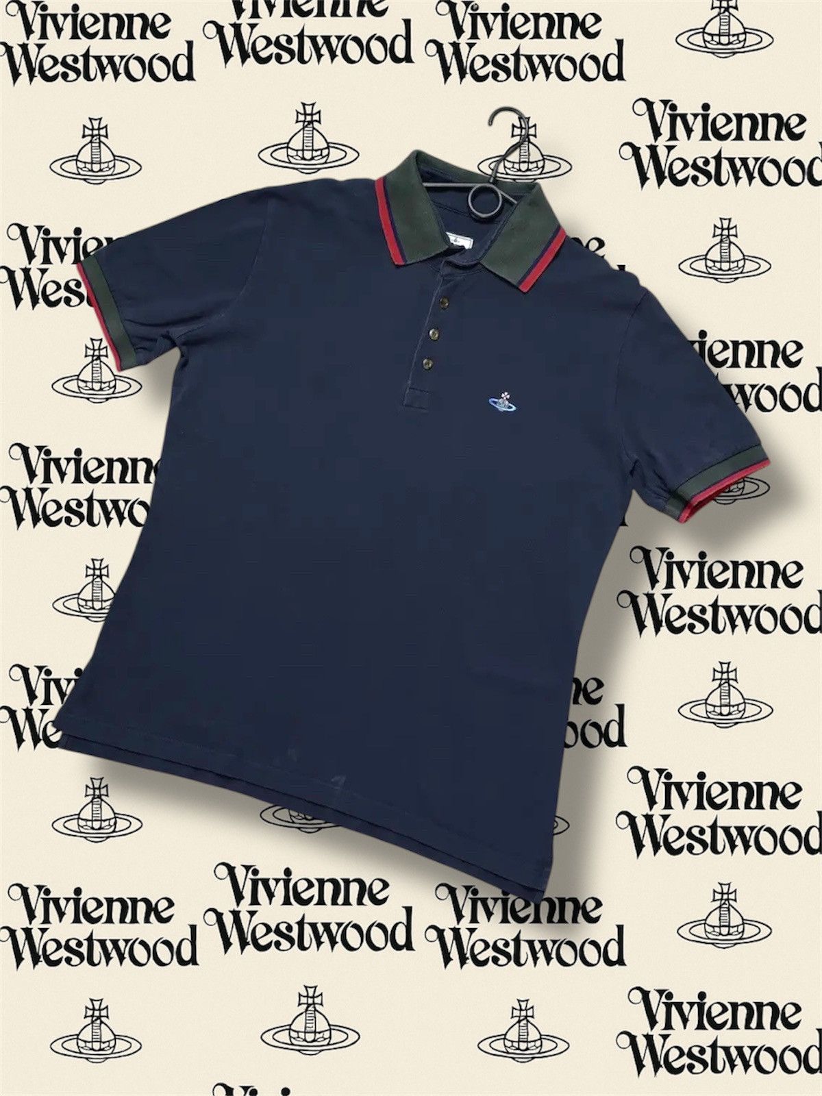 Vivienne Westwood Vintage polo Vivienne Westwood navy size L/XI Size US XL / EU 56 / 4 - 1 Thumbnail