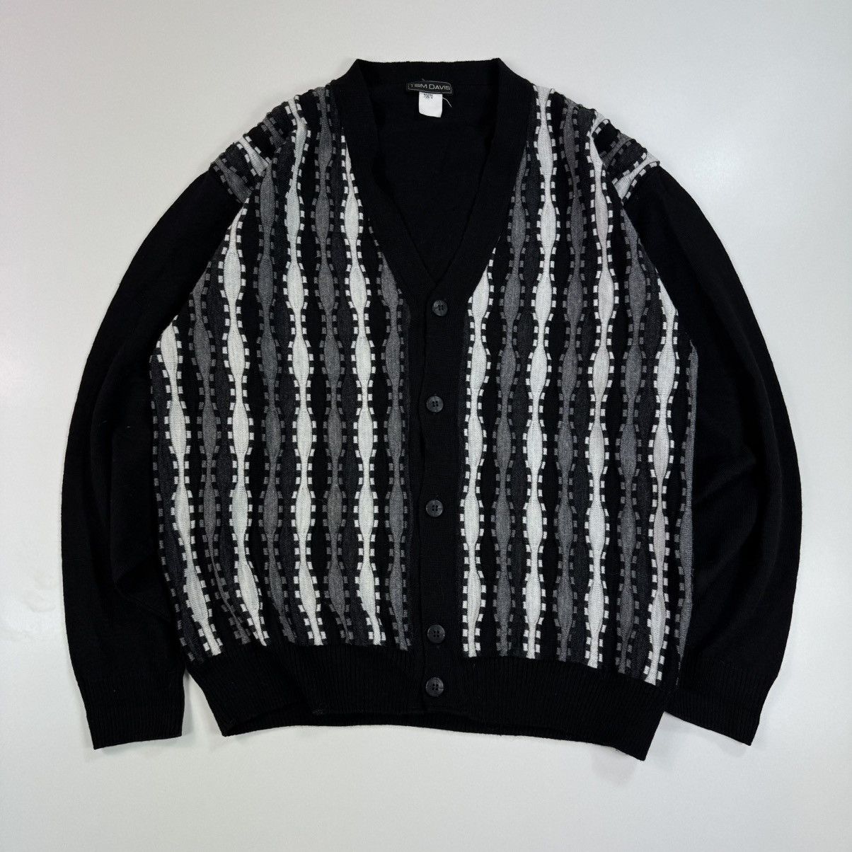 Other Cardigan Cable Knit Boxy Carlo Colucci Style Old Money Size US L / EU 52-54 / 3 - 1 Thumbnail